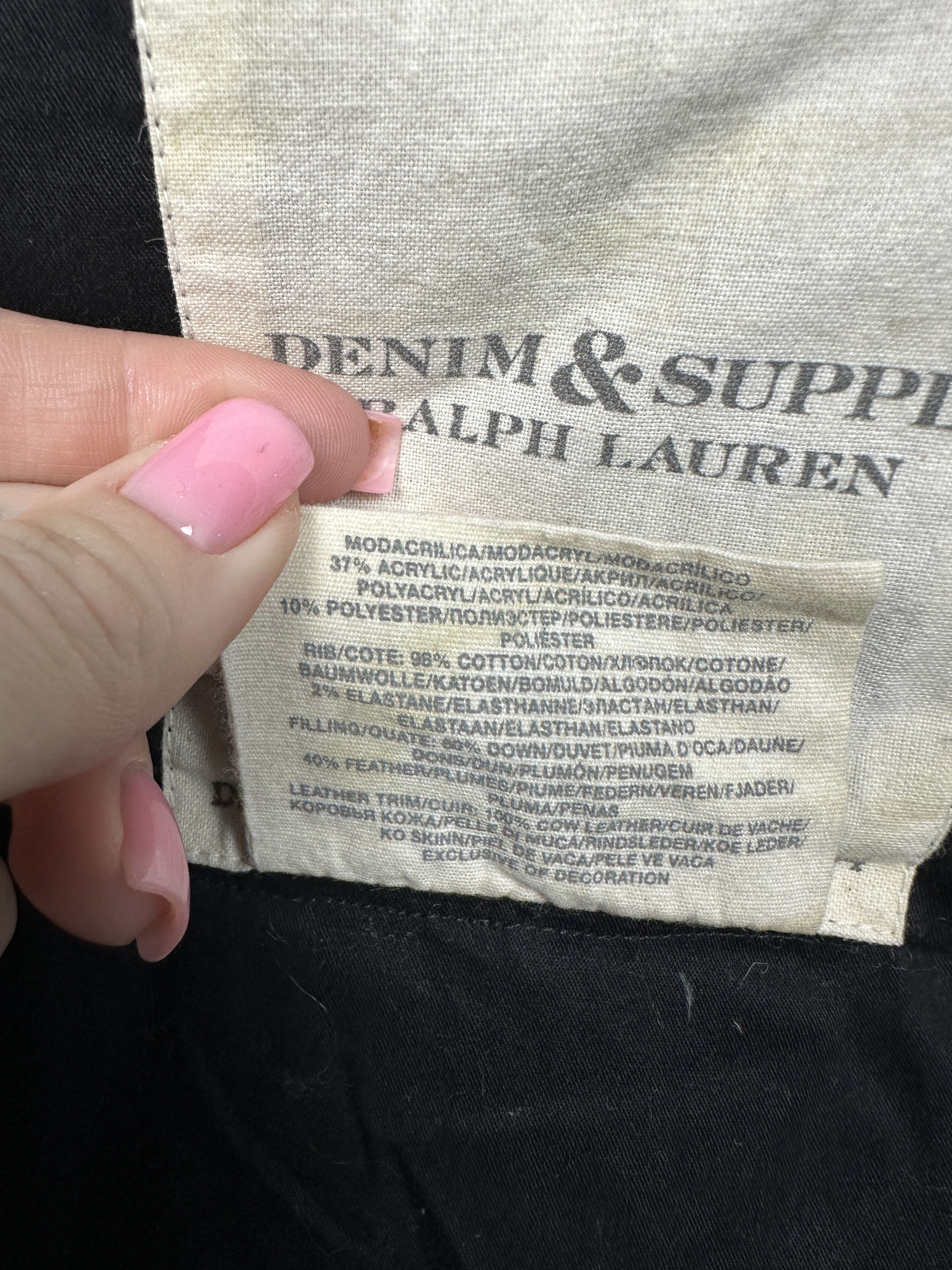 Polo Ralph Lauren Denim Supply Polo Ralph Lauren Womens Down Jacket Size M / US 6-8 / IT 42-44 - 5 Thumbnail