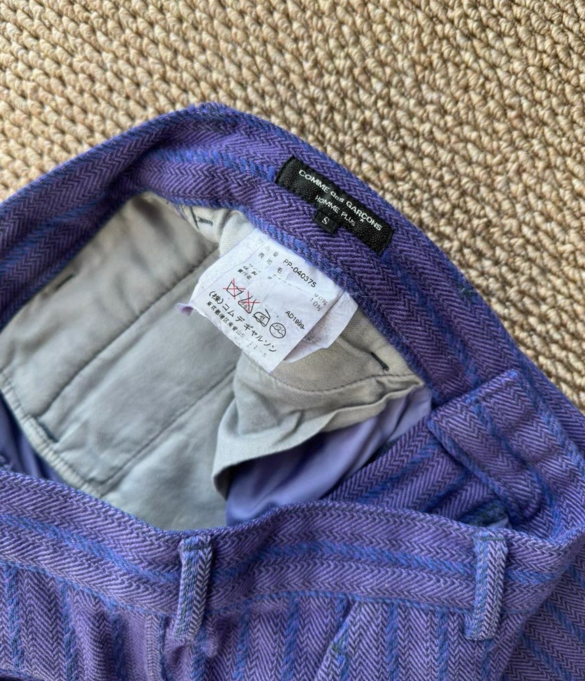 Comme des Garcons Homme Plus Comme des Garçons Homme Plus AD1999 Purple Wool Pants K23 Size 25" / US 0 / IT 36 - 5 Thumbnail