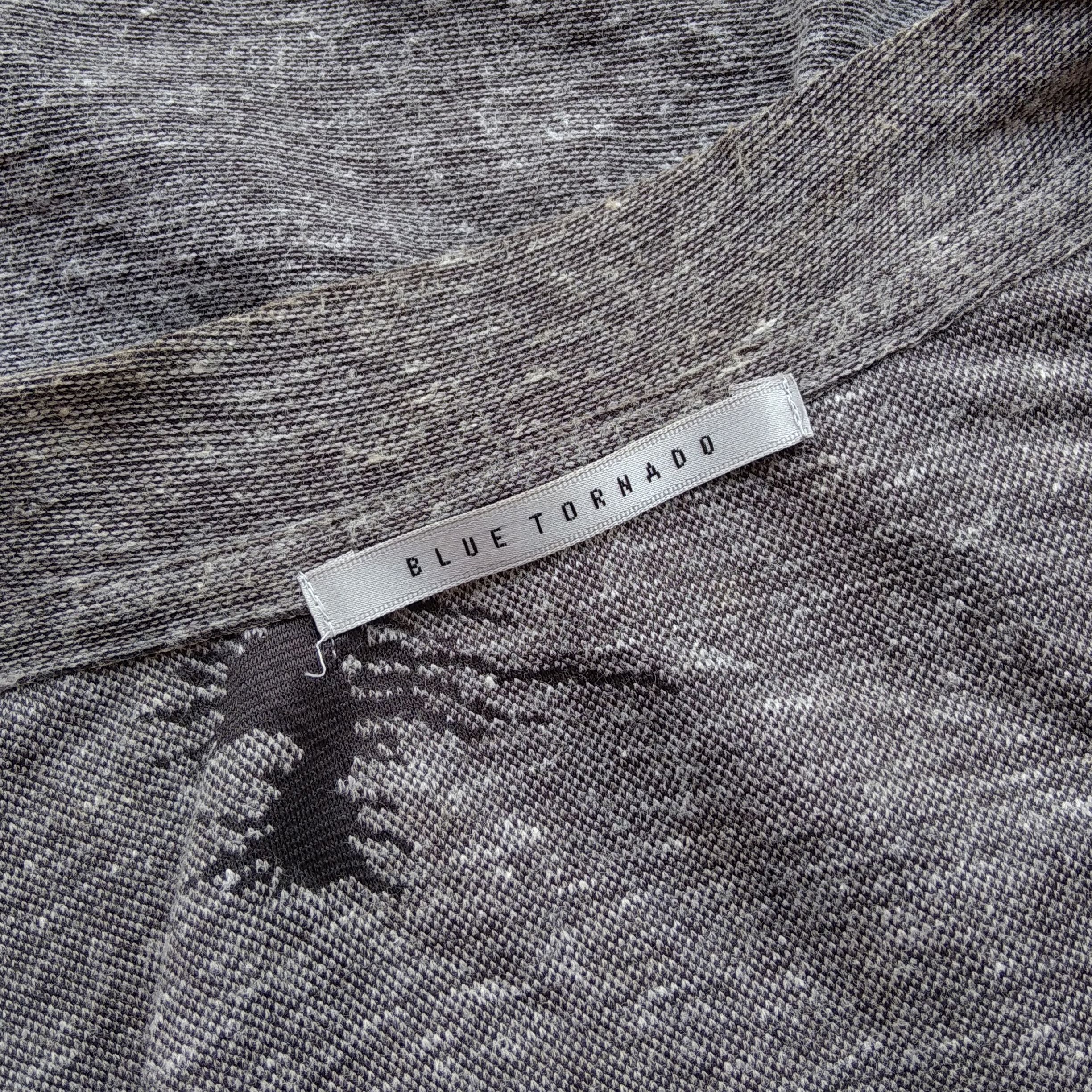 If Six Was Nine Vintage 00's BLUE TORNADO Japanese Brand Distressed Cardigan Size US M / EU 48-50 / 2 - 8 Thumbnail