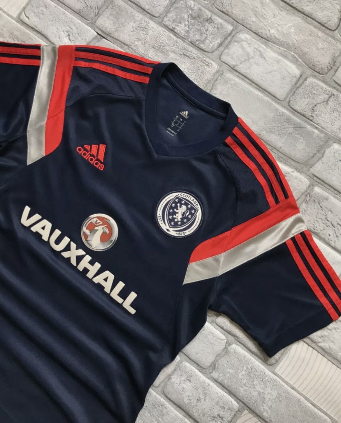 Vintage CLASSIC SCOTLAND NATIONAL TEAM ADIDAS CLIMACOOL VAUXHALL Size US S / EU 44-46 / 1 - 5 Thumbnail