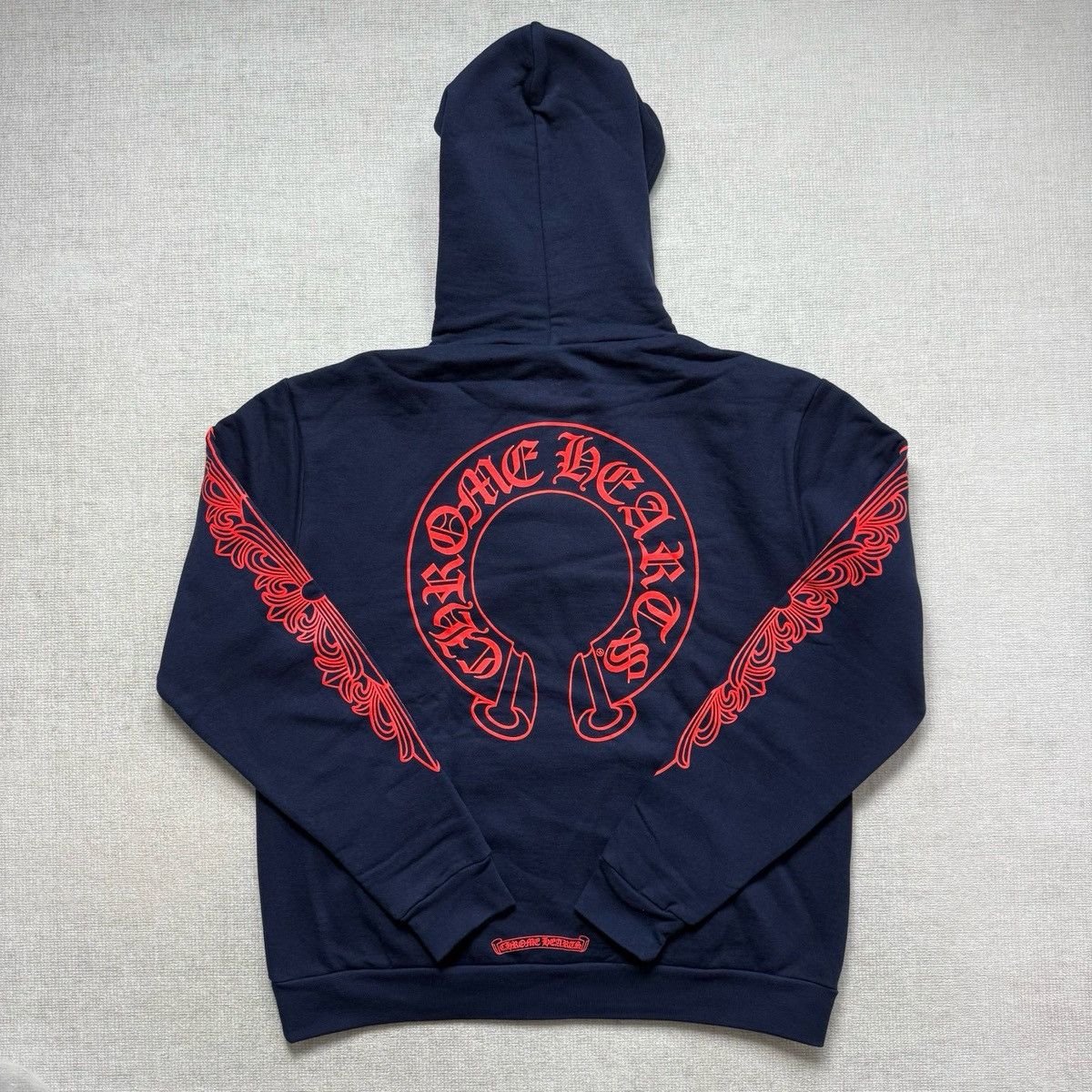 Chrome Hearts Chrome Hearts Navy Blue Red Floral Hoodie