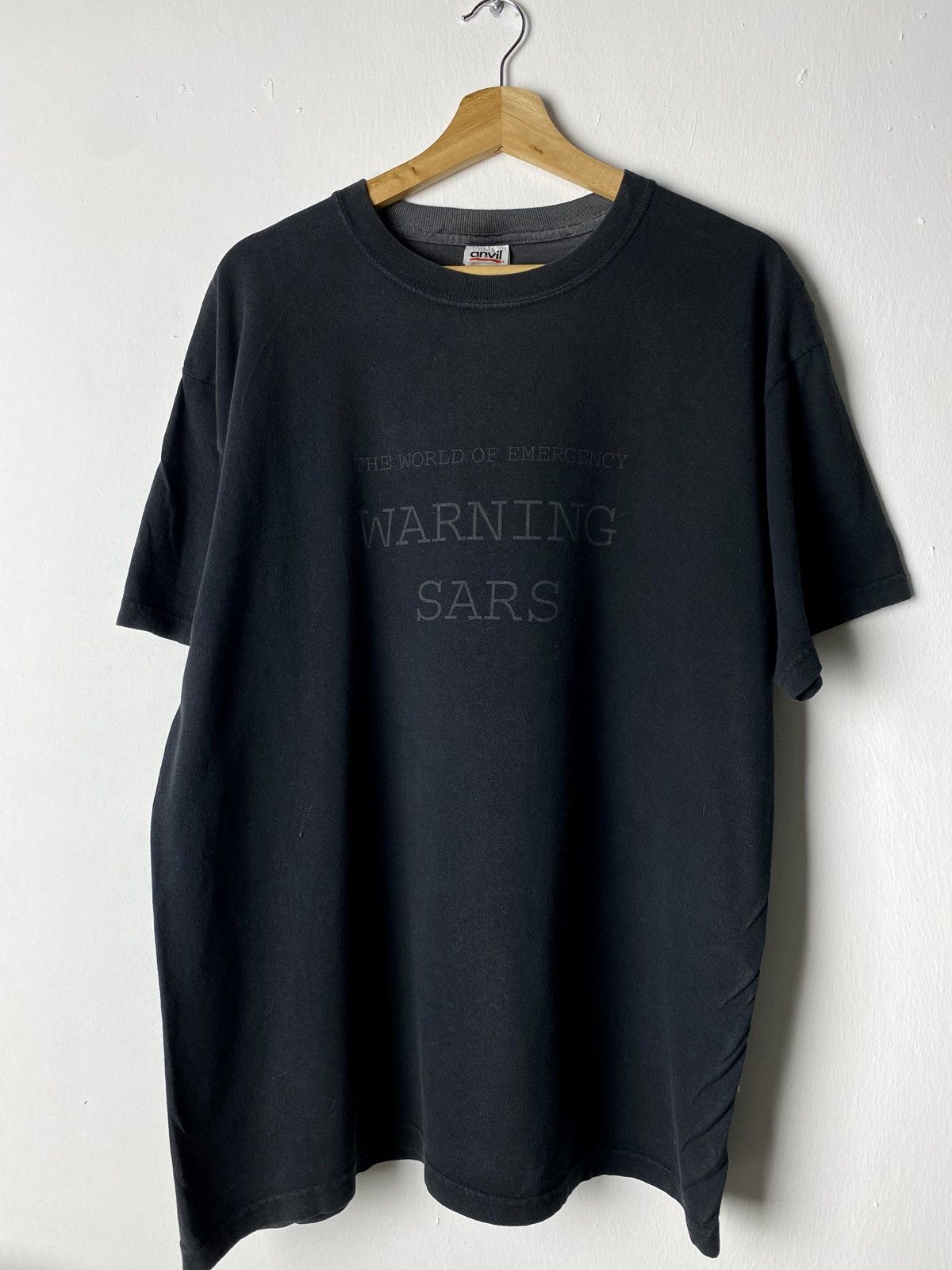 Anvil Vintage Warning Sars World Emergency Size US L / EU 52-54 / 3 - 8 Thumbnail