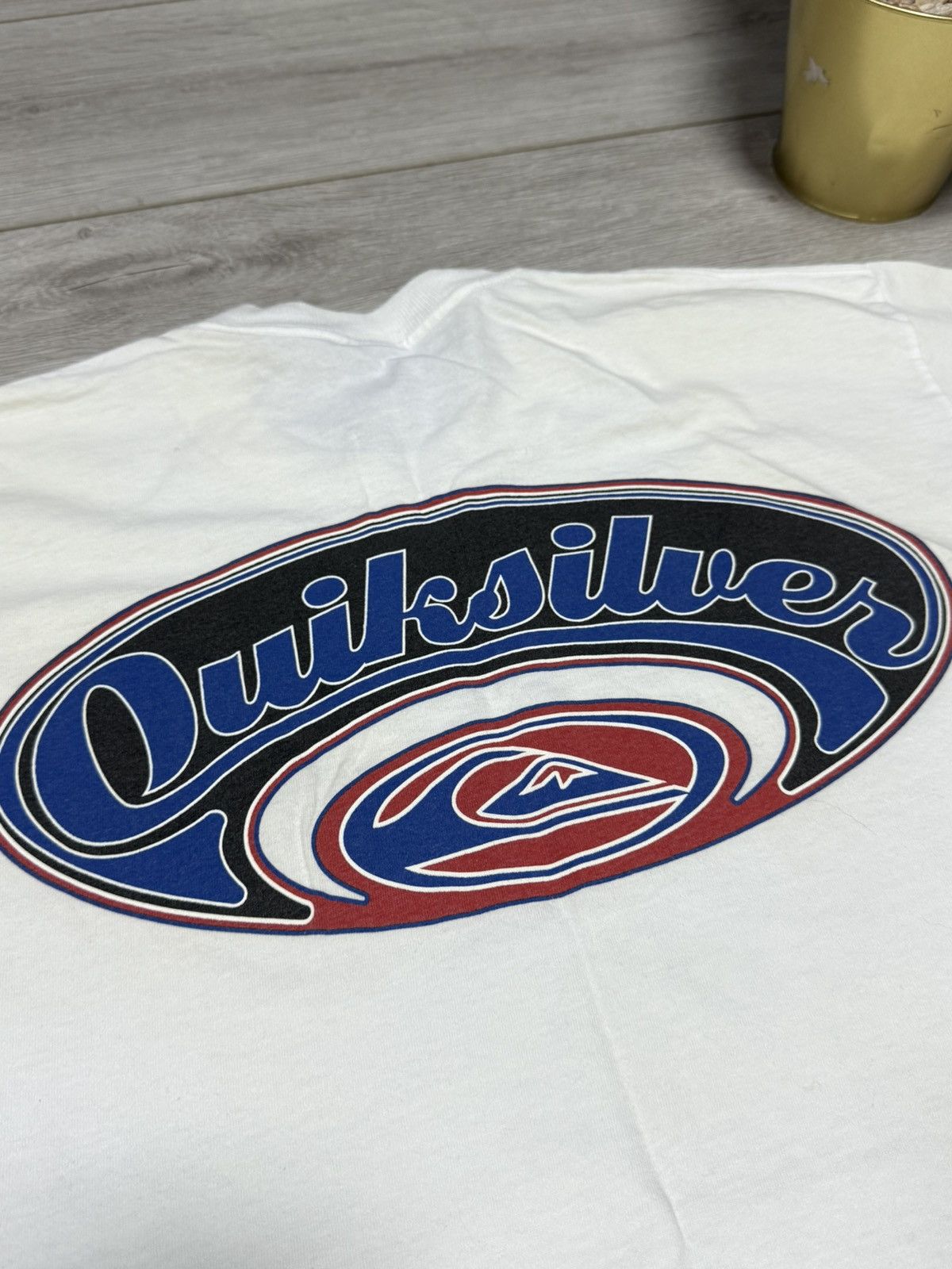 Quiksilver Quilsilver USA surf vintage big logo print tee shirt Quick Size US L / EU 52-54 / 3 - 6 Thumbnail