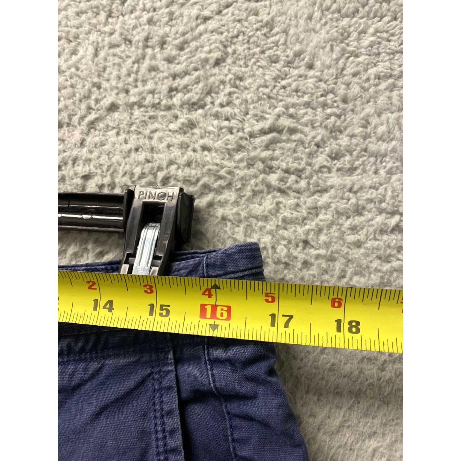 Gap Gap Mens Shorts 33 Navy Bermuda Chino Mid Rise Cotton Casual Outdoor Pockets Size US 33 - 3 Thumbnail