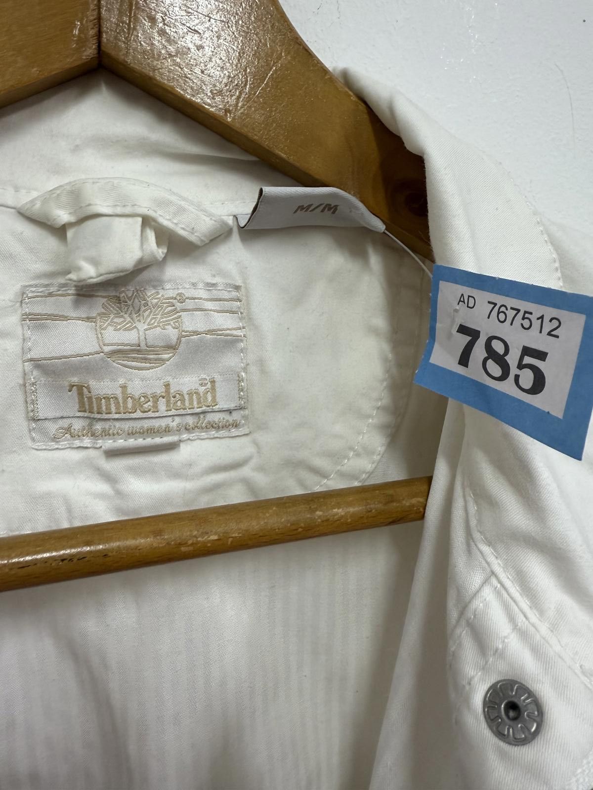 Timberland White Timberland Women's Utility Jacket with Zip Pockets Size M / US 6-8 / IT 42-44 - 4 Thumbnail