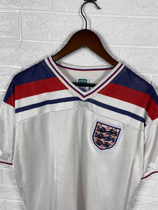 Vintage Score Draw England 1980 1993 national team soccer jersey