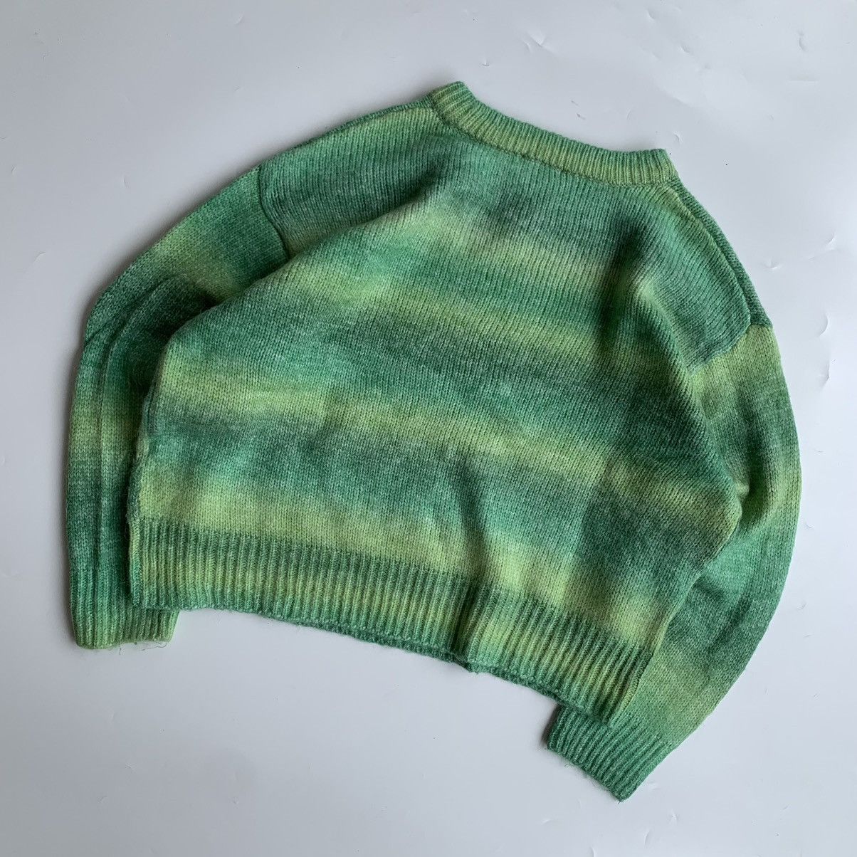 Japanese Brand Vintage gradient striped mohair wool patterned by Colza Size US L / EU 52-54 / 3 - 5 Thumbnail