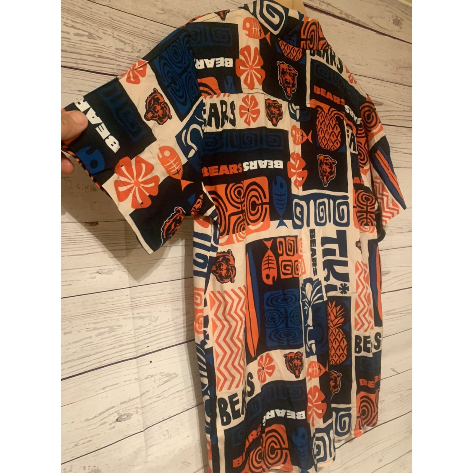 NFL VINTAGE Chicago Bears NFL Button-Up Shirt Hawaiian Viscose Short Sleeve Small Size US S / EU 44-46 / 1 - 5 Thumbnail