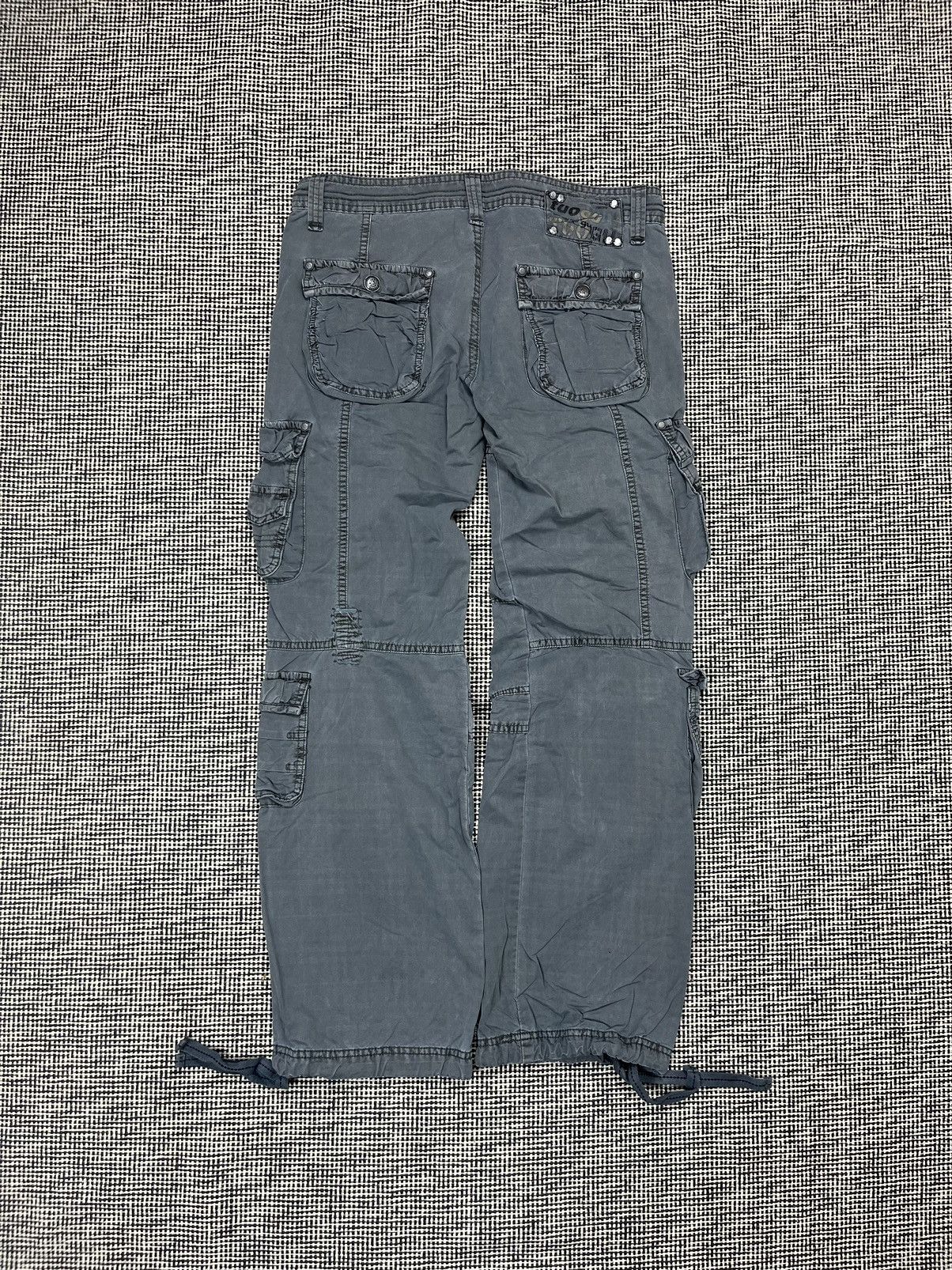 If Six Was Nine TuoGu multipocket cargo tactical pants bondage studded y2k Size US 32 / EU 48 - 2 Thumbnail