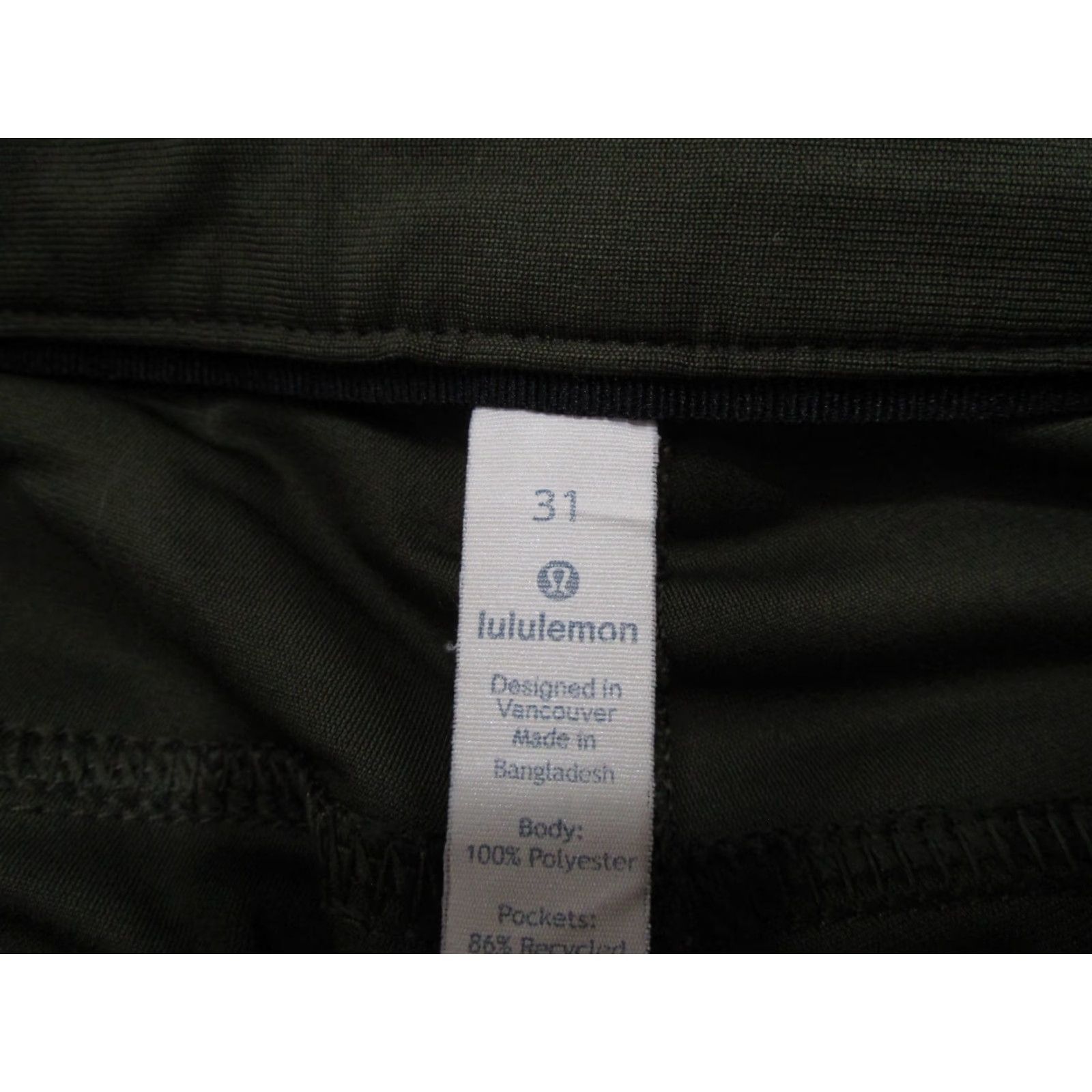 Lululemon Lululemon ABC Classic Pants Men’s Size 31x27 Green LM5426S Classic Chino 5-Pocket Casual Mens Shoes? Size US 31 - 3 Thumbnail