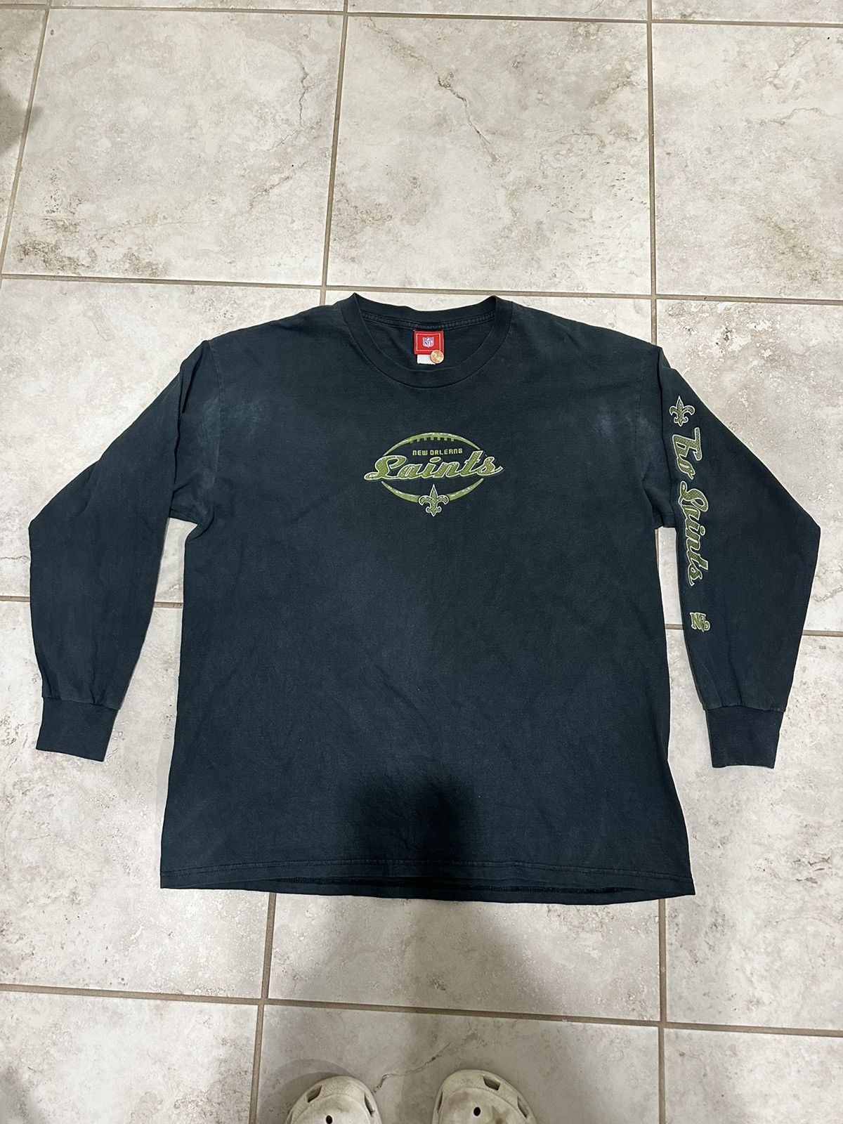 NFL Vintage New Orleans Saints Football Long Sleeve Size US L / EU 52-54 / 3 - 1 Thumbnail