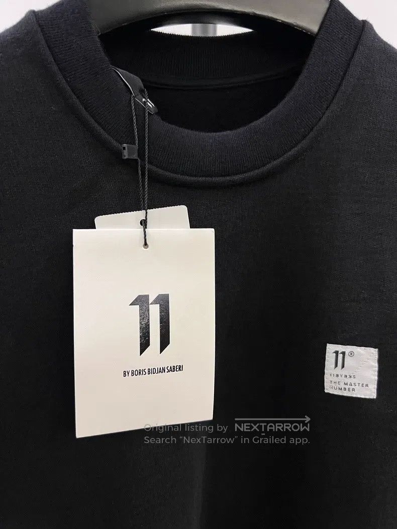Boris Bidjan Saberi Boris Bidjan Saberi Cotton Basic Logo Patch Crew Neck Swea Size US XXS / EU 40 - 7 Thumbnail