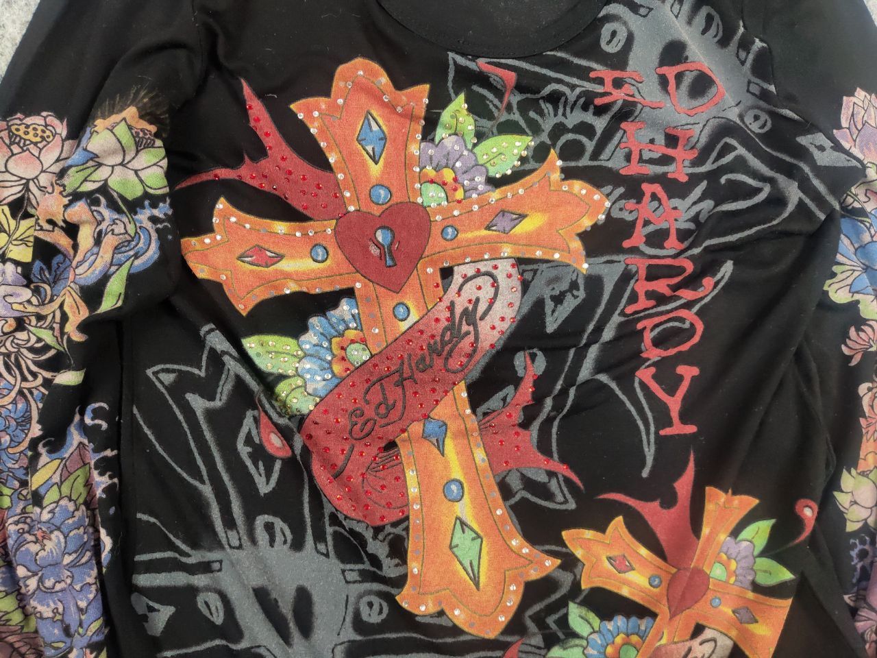 Ed Hardy Ed Hardy by Christian Audigier Vintage Y2K Light Long Sleeve Size M / US 6-8 / IT 42-44 - 7 Thumbnail