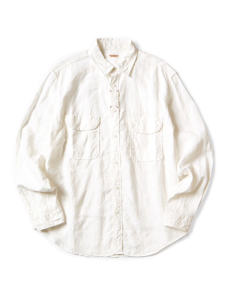 Kapital Kapital linen clip long shirt Size US XL / EU 56 / 4 - 1 Thumbnail