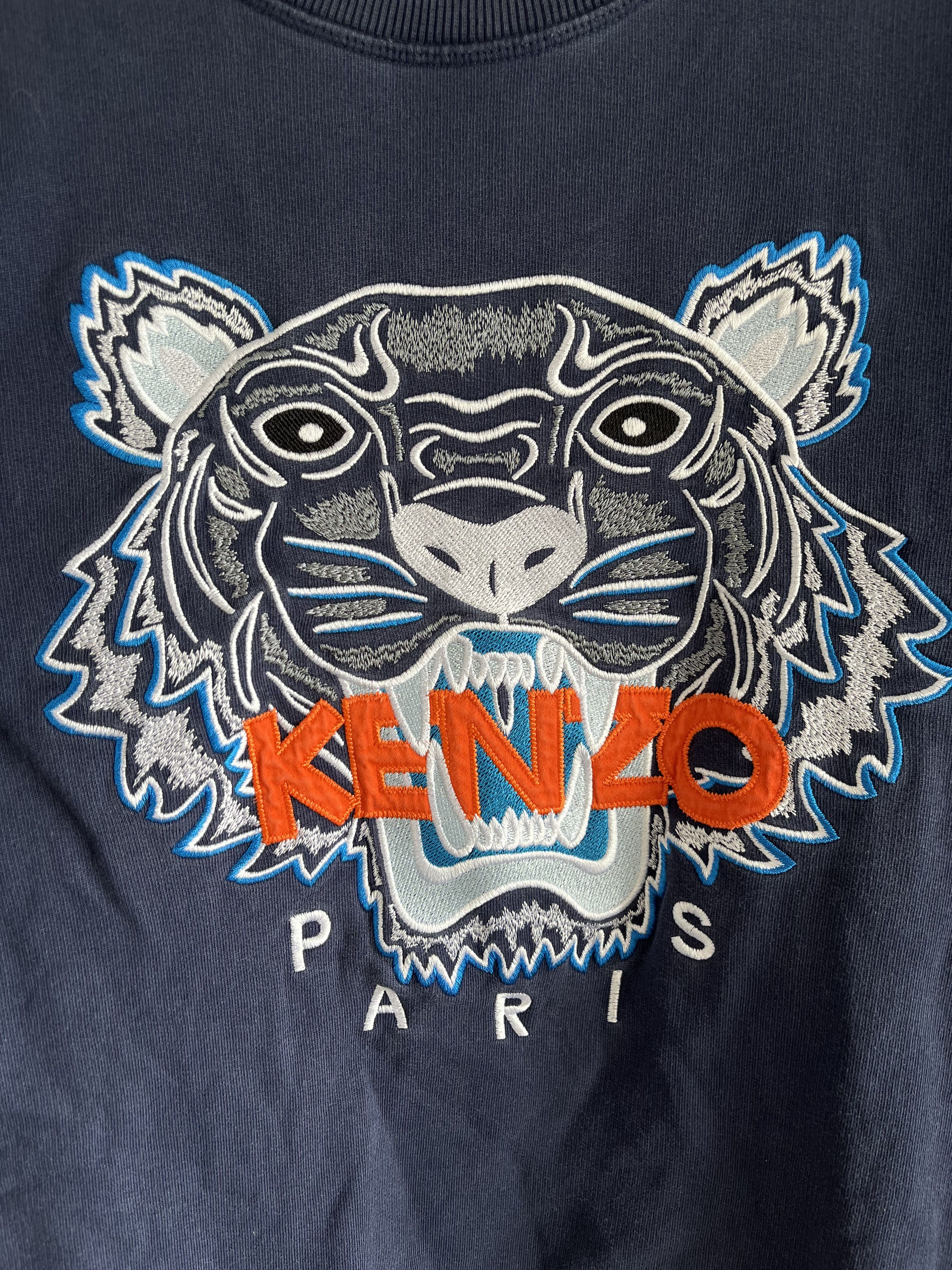 Designer × Kenzo × Vintage Kenzo Paris Tiger Sweatshirt Size US S / EU 44-46 / 1 - 2 Thumbnail