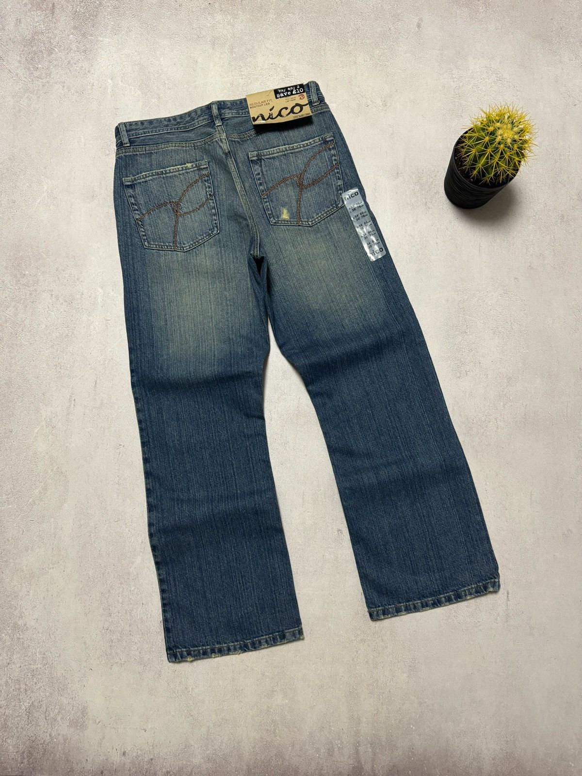 Japanese Brand Vintage Japanese Distressed Dirty Jeans Denim Pants Straight Size US 34 / EU 50 - 7 Thumbnail