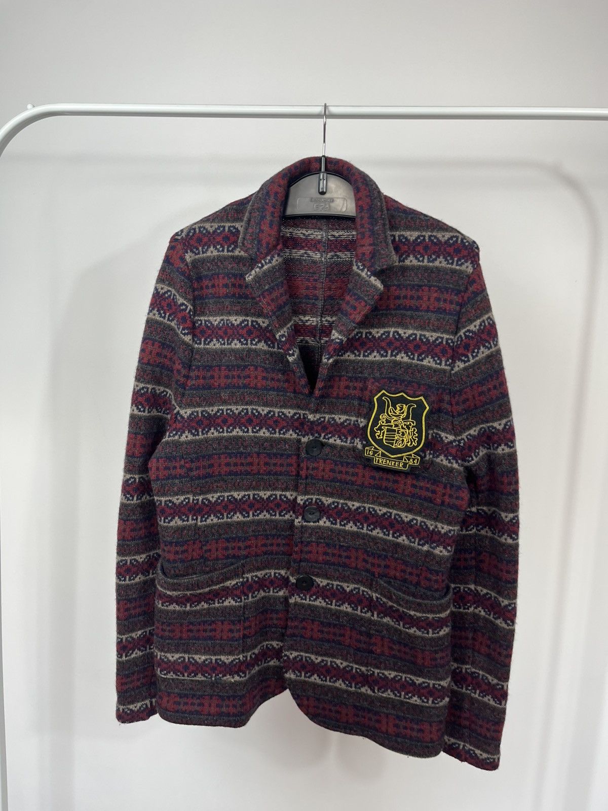 Other Luis Trenker Cardigan Wool Pattern Knit Men Size S Jacket Size US S / EU 44-46 / 1 - 2 Thumbnail