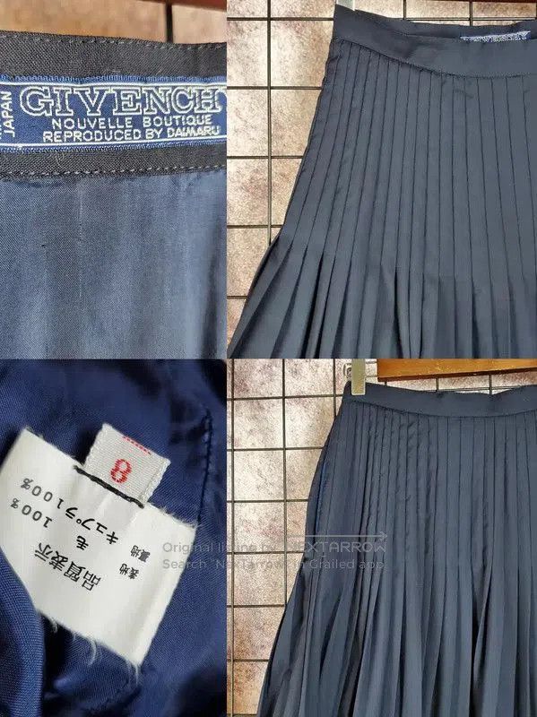 Givenchy Givenchy Pleated Wool Midi Skirt for Women . Size 23" - 4 Thumbnail