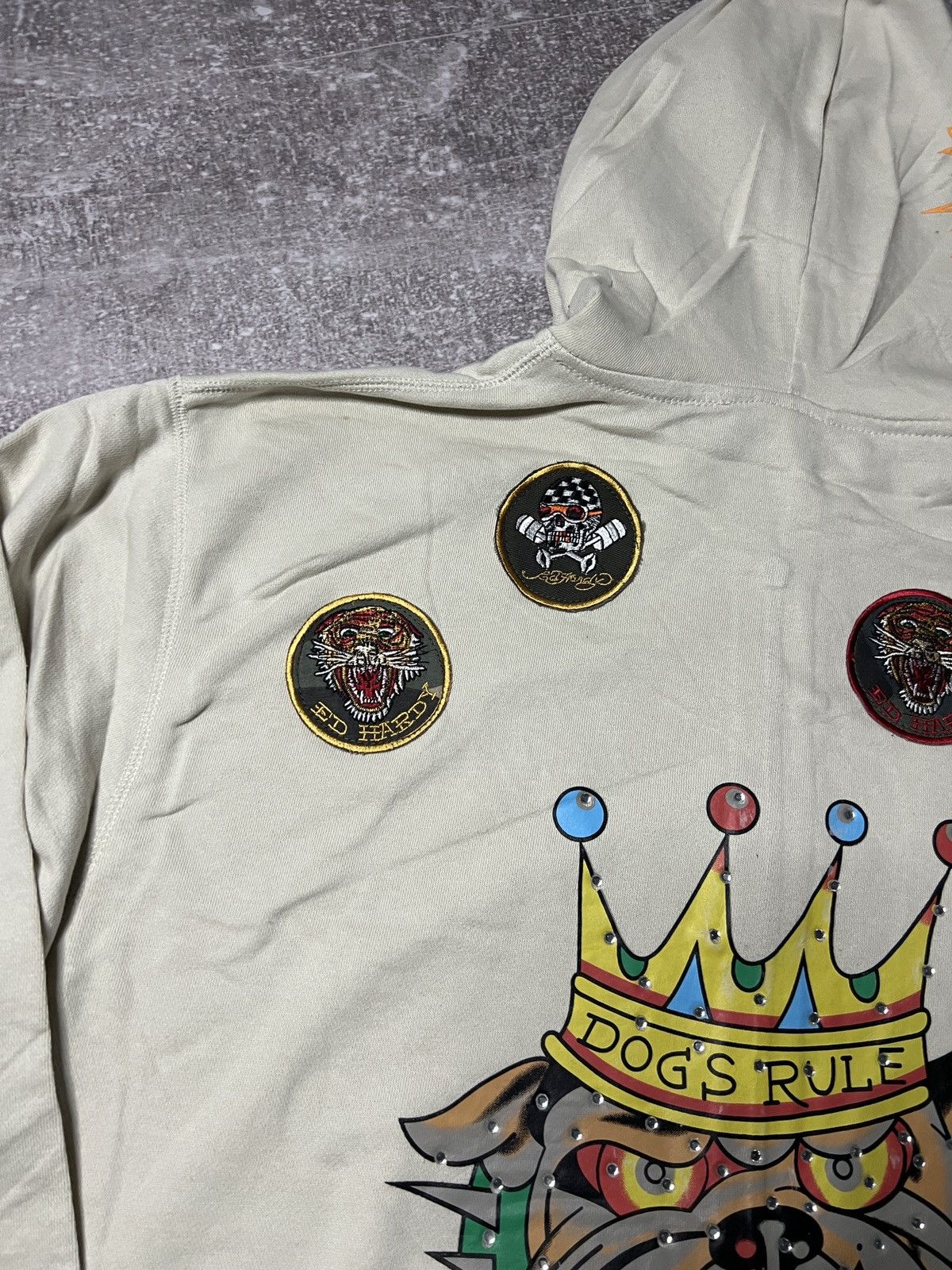 Ed Hardy Vintage Ed Hardy Zip Up Hoodie Size XXL Size US XXL / EU 58 / 5 - 10 Thumbnail