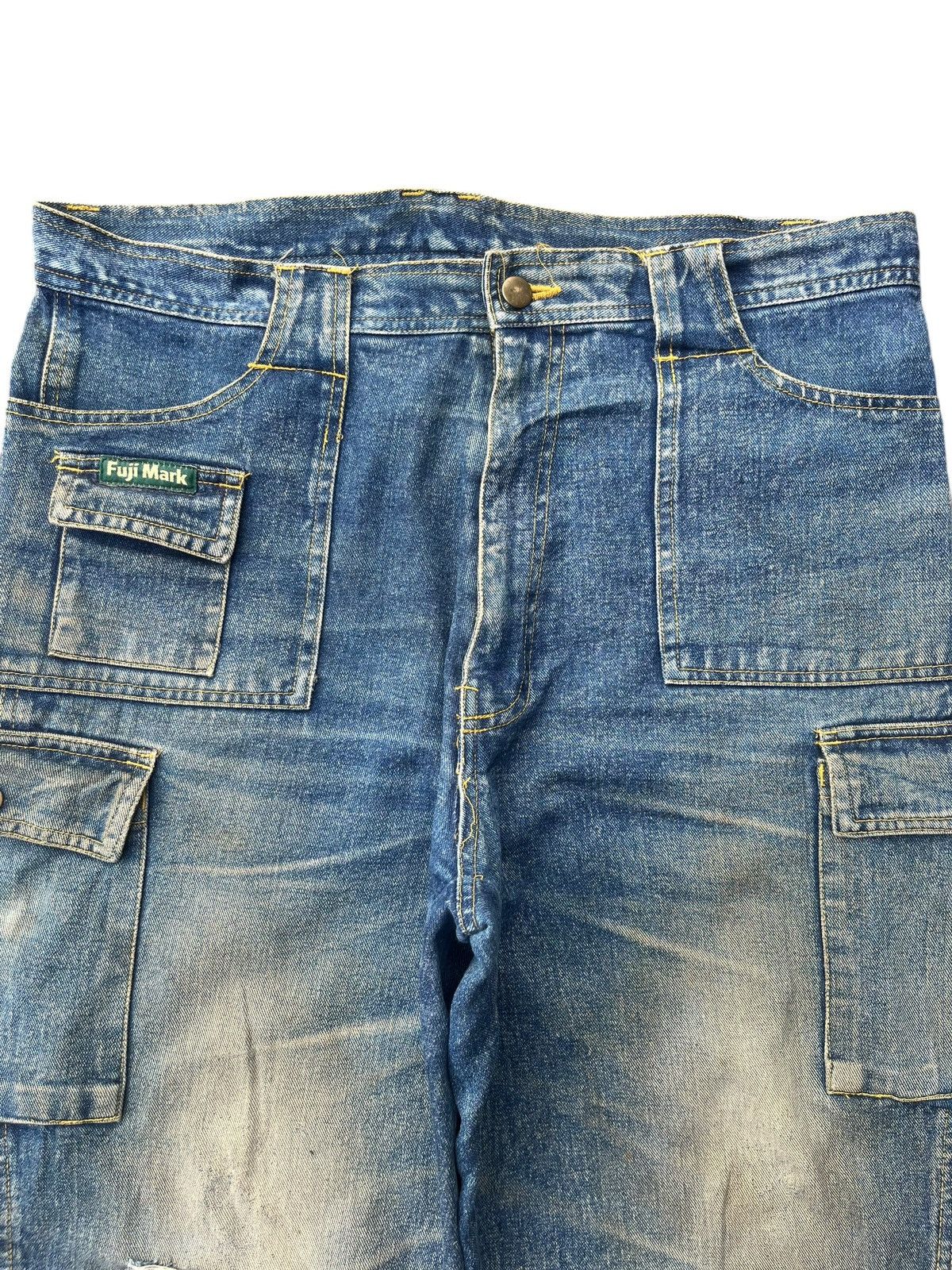 Japanese Brand Vintage Japanese Brand Mud Wash Tactical Cargo Frayed Jeans Size US 34 / EU 50 - 5 Thumbnail