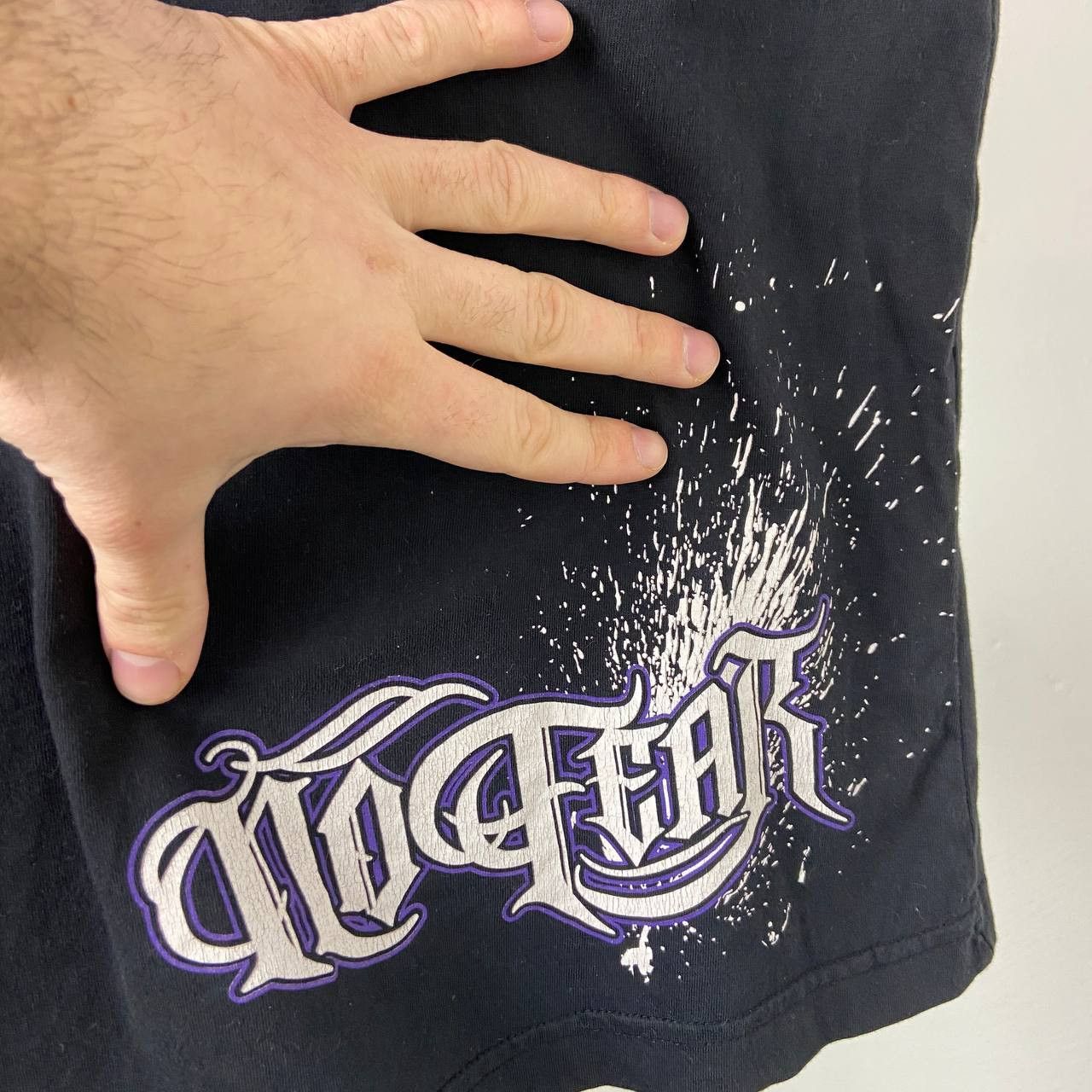 No Fear No Fear Y2K Over Print Black Purple Japanese Style Size US L / EU 52-54 / 3 - 8 Thumbnail