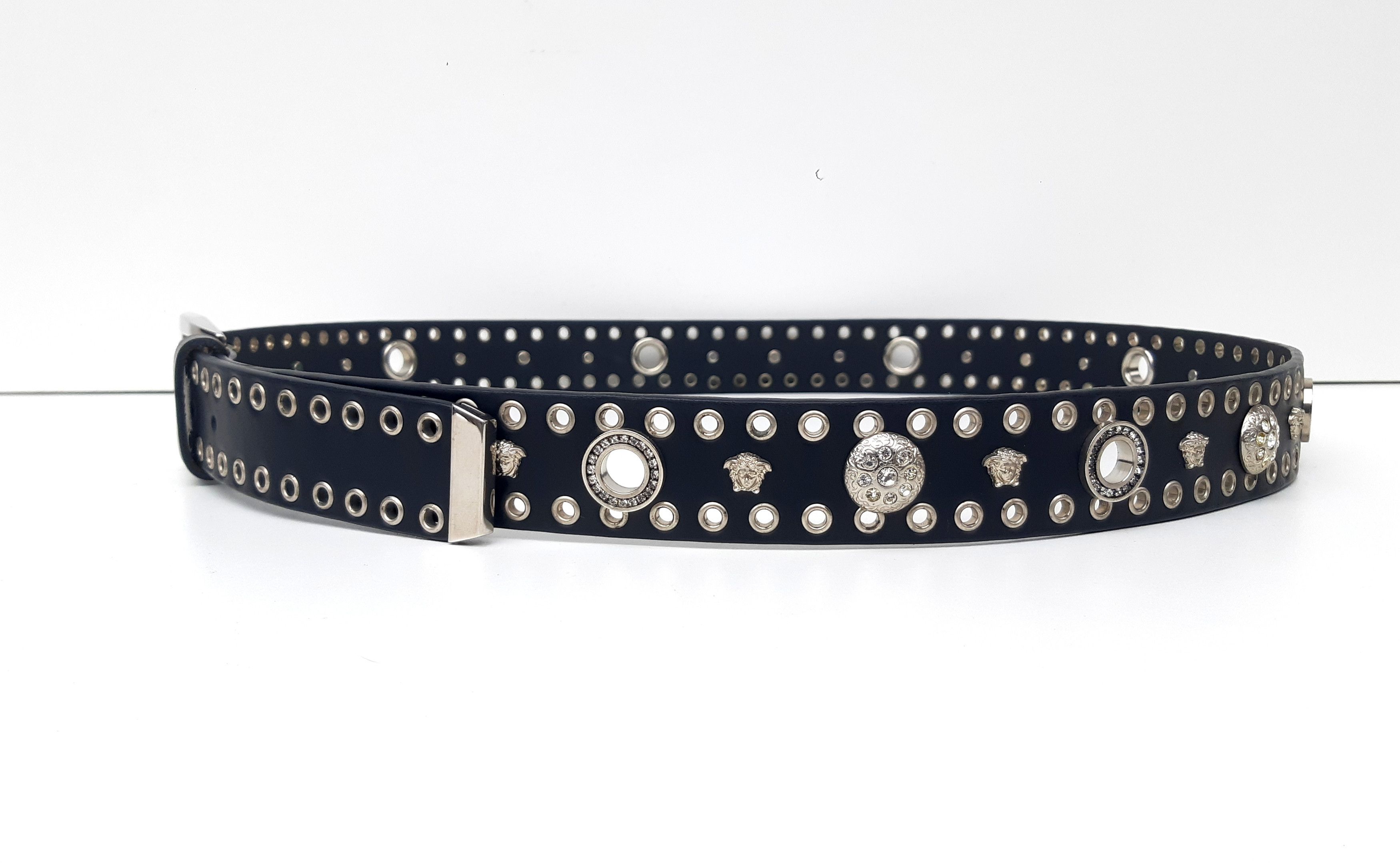 Versace Vintage VERSACE Italy 105/42 Men Belt Black Leather NEW Size 42 - 7 Thumbnail