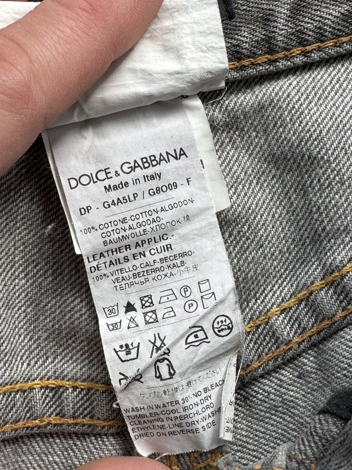 Dolce & Gabbana Dolce Gabbana Vintage Gray Denim Jeans Size 46 made in Italy Size US 31 - 10 Thumbnail