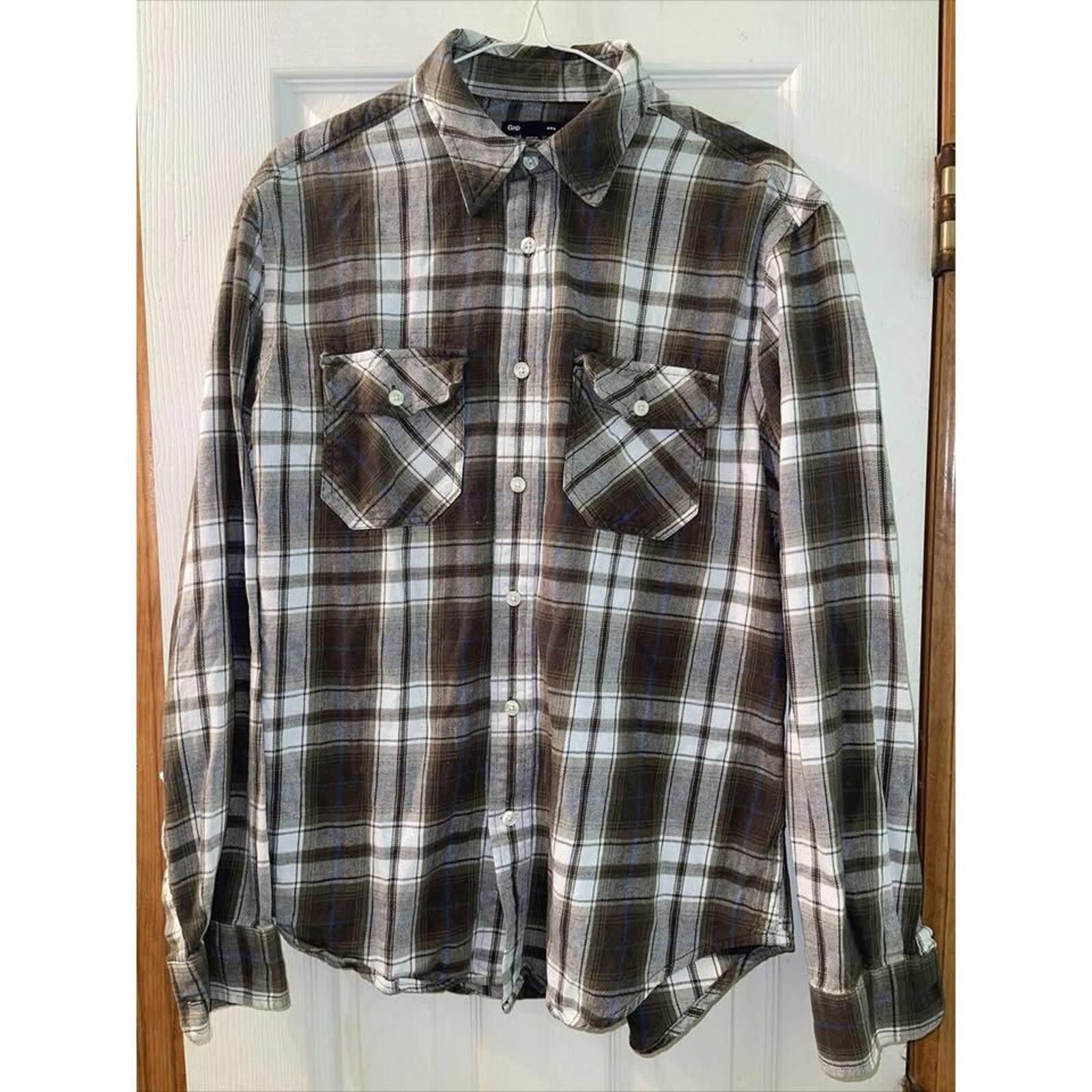 Other Gap Men's Plaid Flannel Shirt - Size M Size US M / EU 48-50 / 2 - 1 Thumbnail