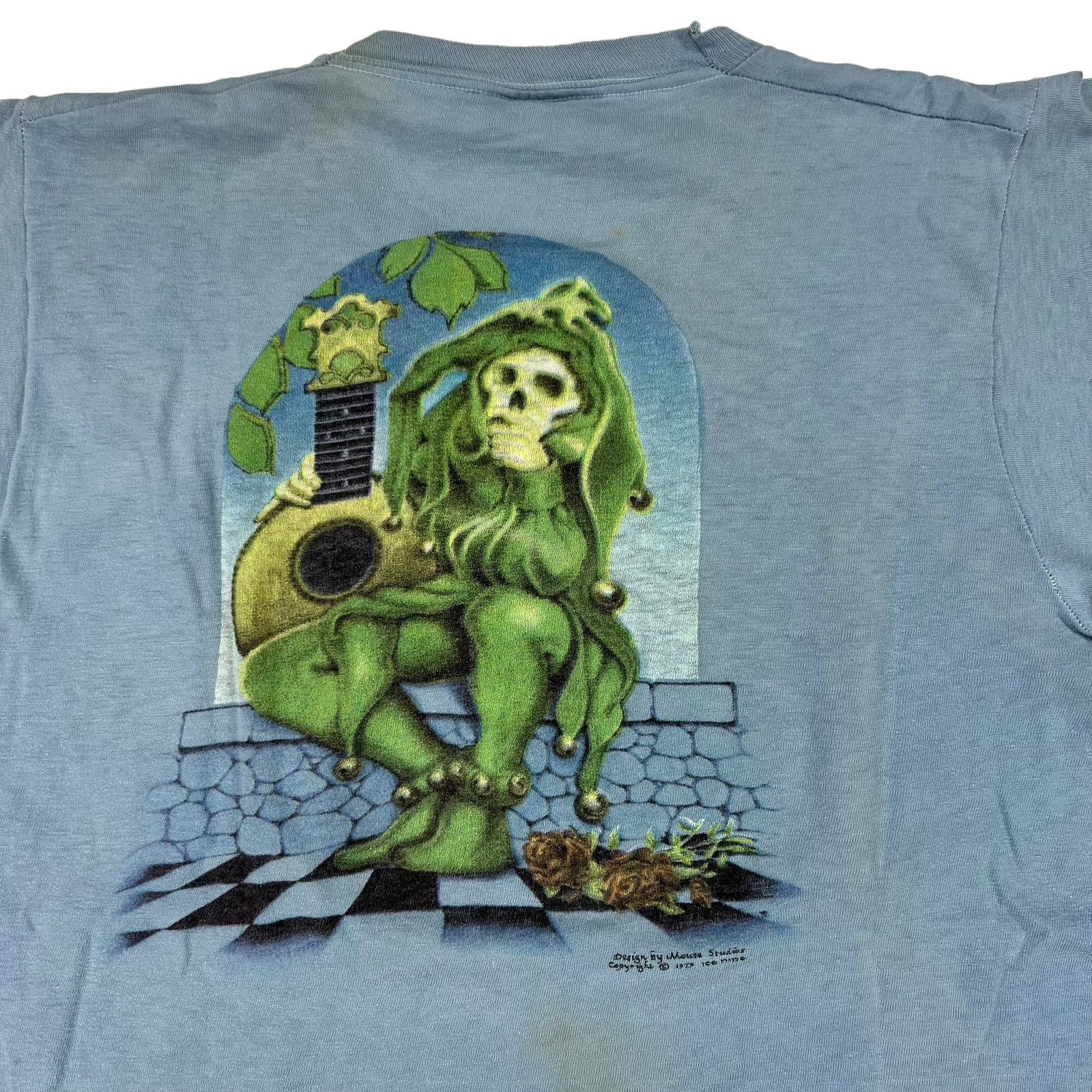 Band Tees × Grateful Dead × Vintage Vintage 1973 Grateful Dead Europe Jester Stanley Mouse tee Size US M / EU 48-50 / 2 - 8 Thumbnail