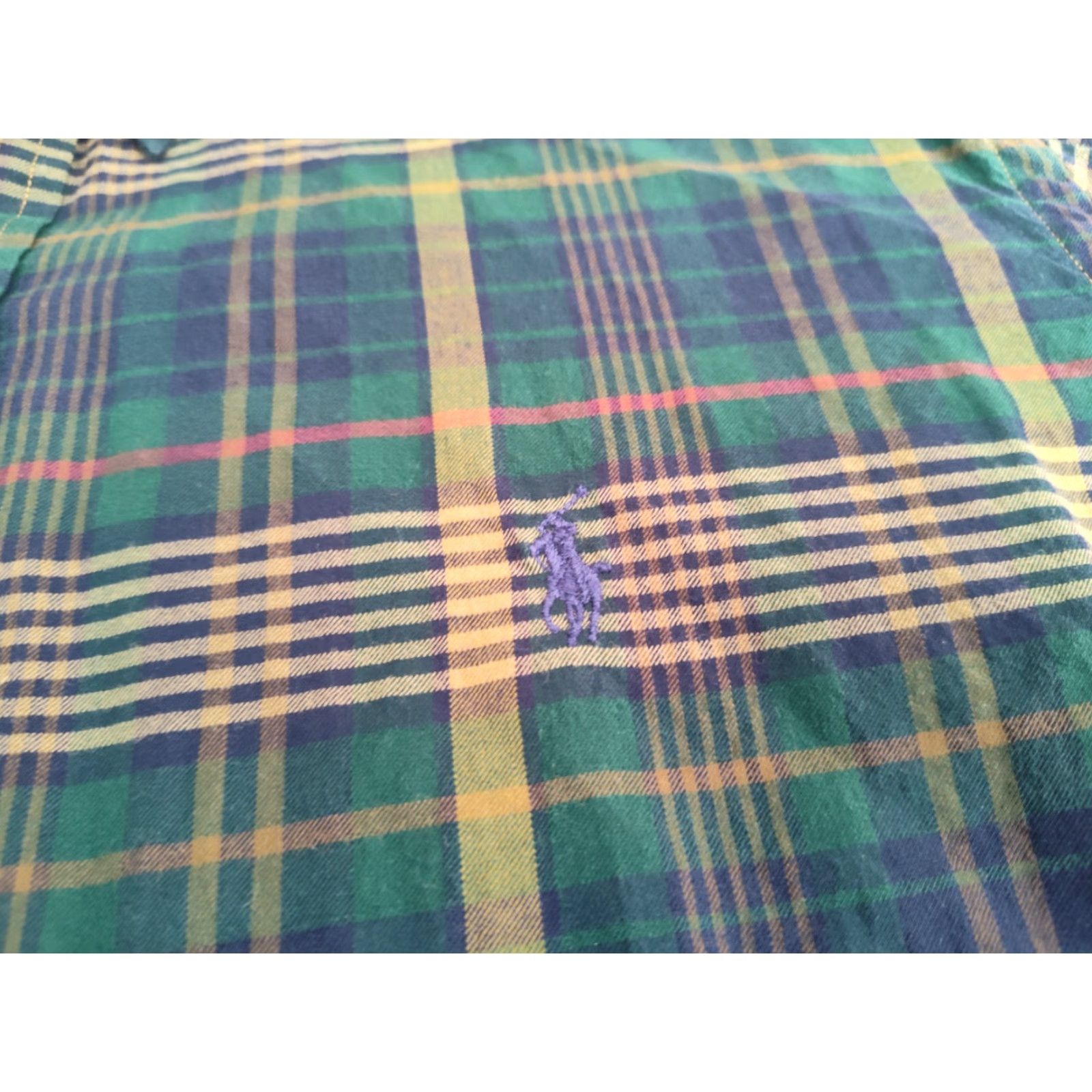 Polo Ralph Lauren VINTAGE Polo Ralph Lauren Shirt Men XL Button-Down Plaid Tartan Long Sleeve Casual Formal Summer Fall Winter Size US XL / EU 56 / 4 - 5 Thumbnail