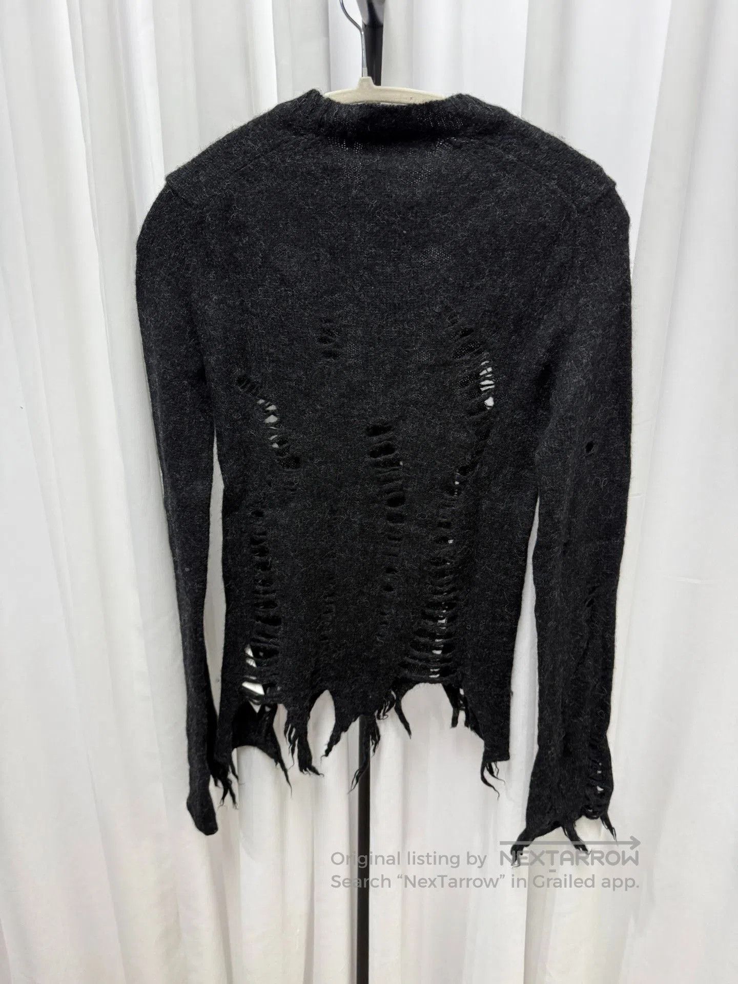 Junya Watanabe Junya Watanabe Distressed Black Sweater. Size US M / EU 48-50 / 2 - 6 Thumbnail