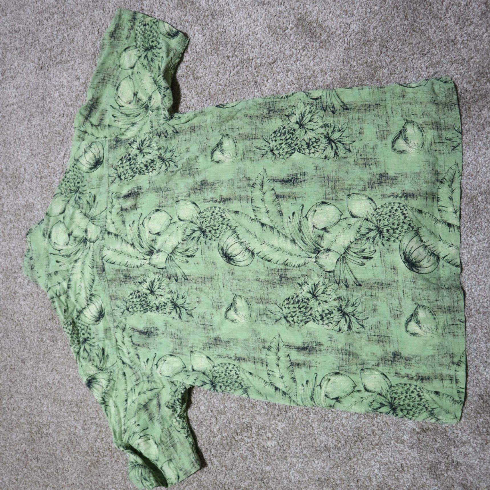 Izod IZOD Shirt Button-Up Short Sleeve Green Silk Rayon Men S, 90s Beach Outdoor Casual, Travel, Pocket, Button-Front, Collared Size US S / EU 44-46 / 1 - 8 Thumbnail
