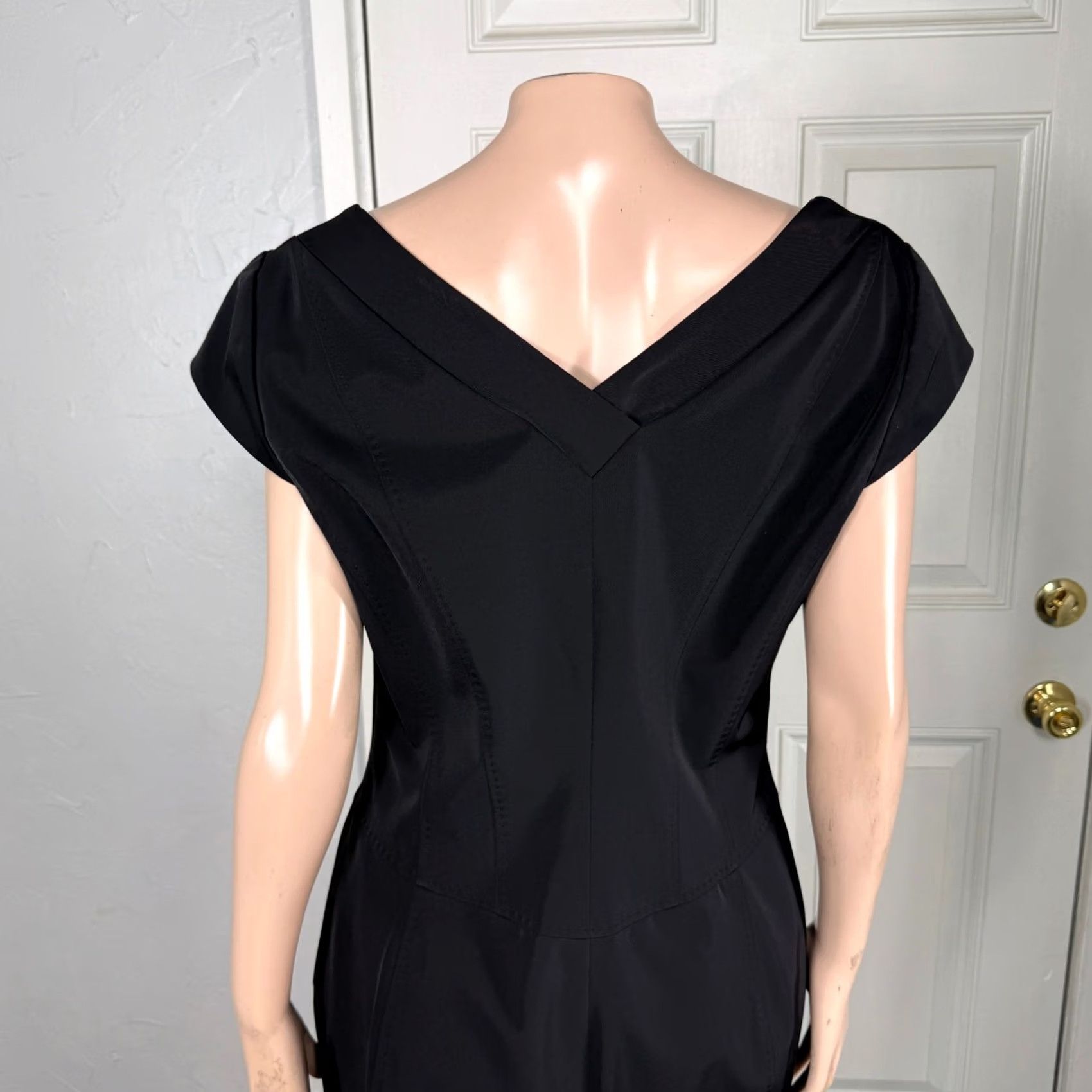 Ted Baker Ted Baker Dress Womens 4 Black London Women Designer Ottoman Pencil Stretch Size S / US 4 / IT 40 - 5 Thumbnail