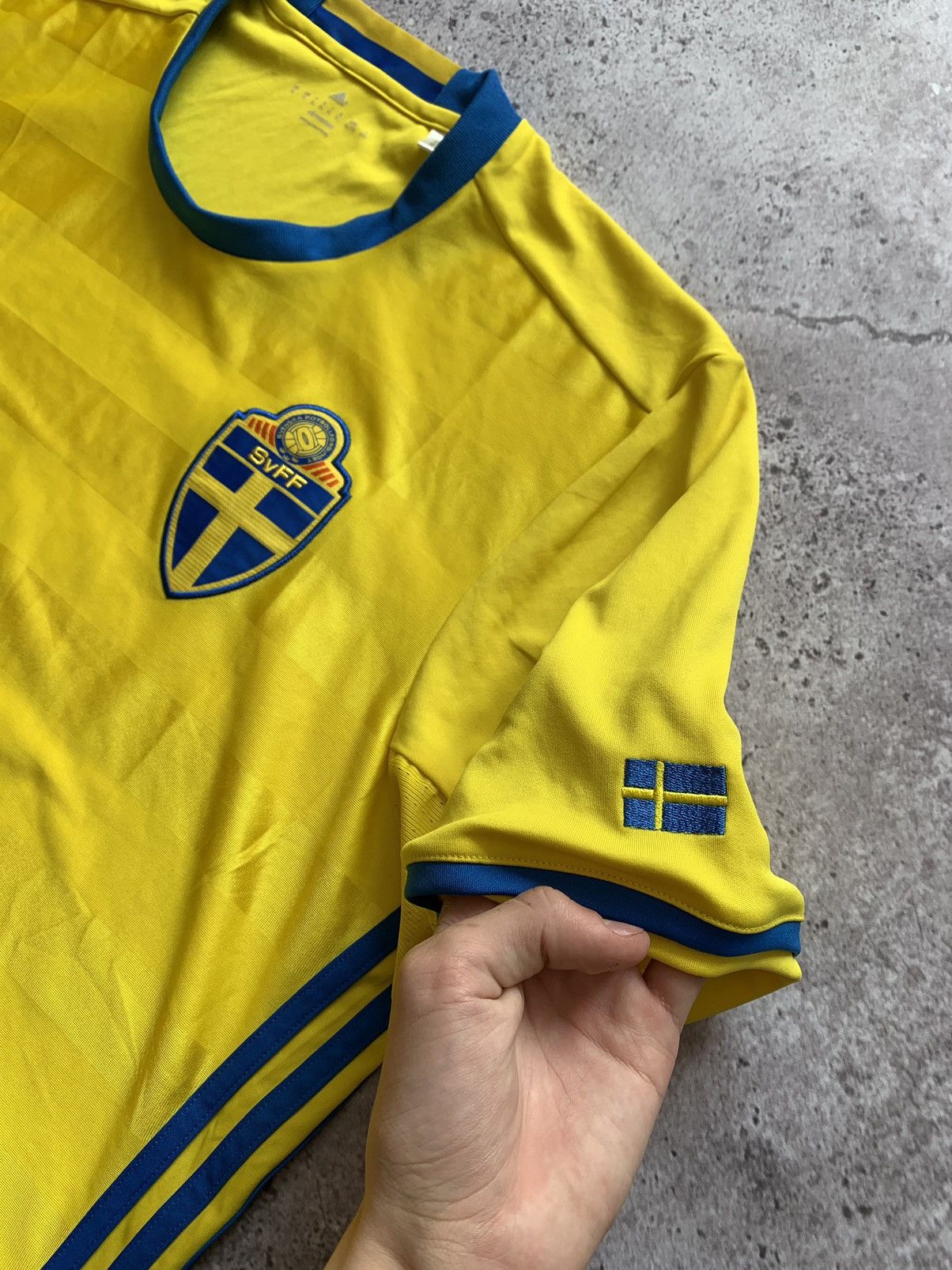 Vintage 🔥ADIDAS SWEDEN 2016 2017 SOCCER JERSEY Size US XL / EU 56 / 4 - 5 Thumbnail