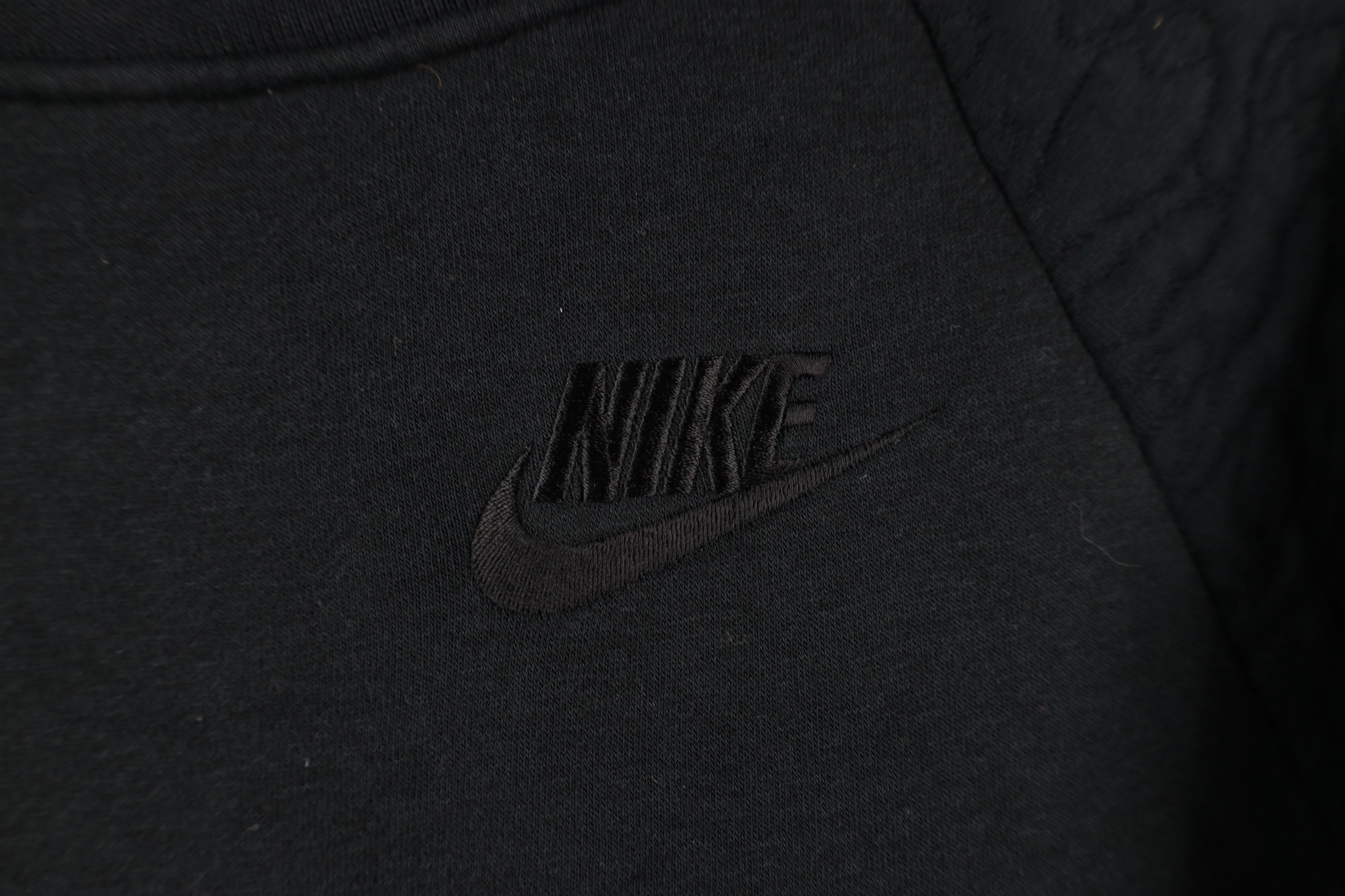 Nike × Vintage Nike Sportswear Spell Swoosh Rally Crewneck Sweatshirt Black Size XS / US 0-2 / IT 36-38 - 4 Thumbnail