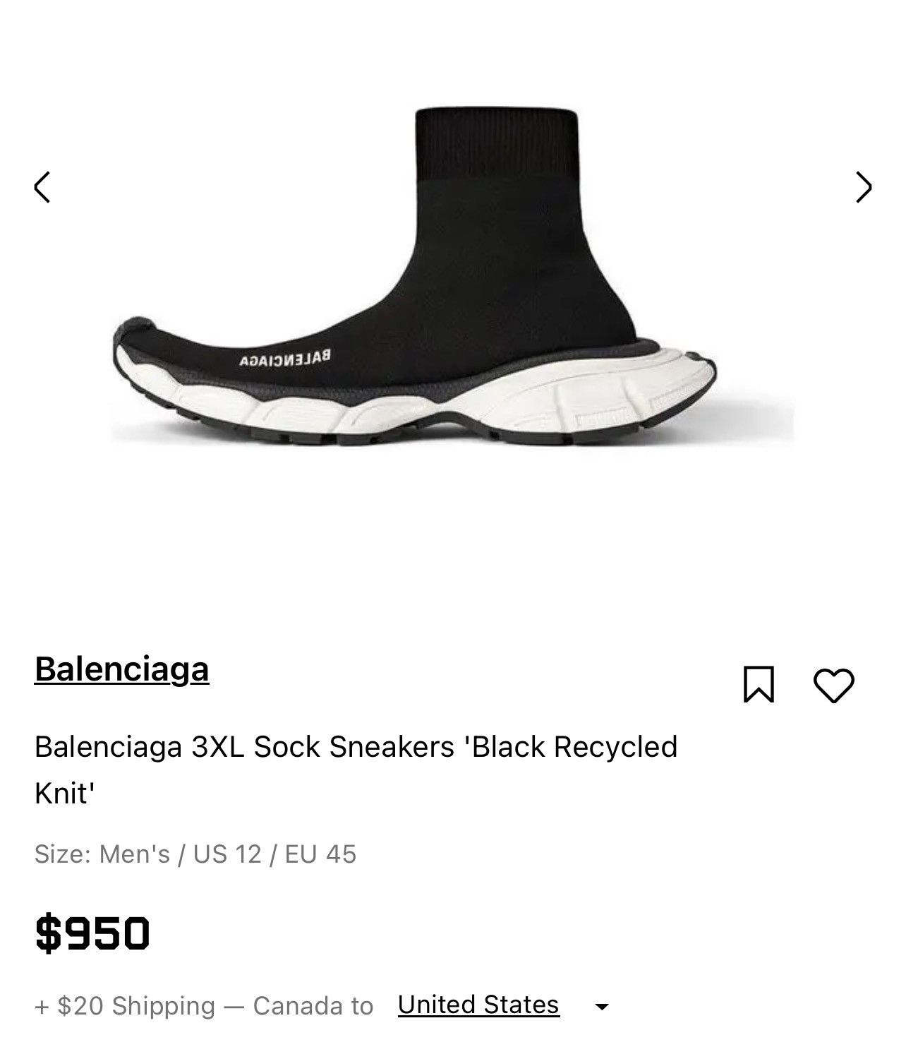 Balenciaga Balenciaga 3XL Sock Knitted Sneakers Size US 11 / EU 44 - 6 Thumbnail