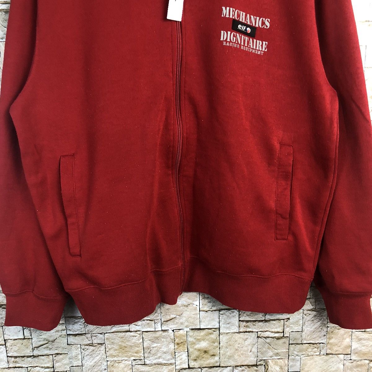 Japanese Brand ELF Red mechanic racing vintage sweatshirt Hoodie #A167 Size US M / EU 48-50 / 2 - 6 Thumbnail
