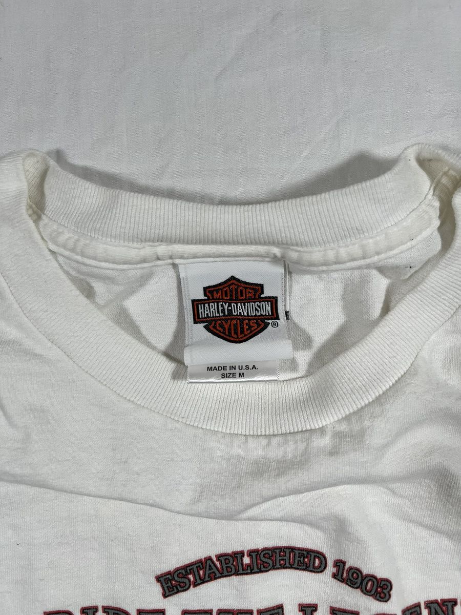 Harley Davidson Vintage Y2K Harley Davidson Made In USA Spell Out Tee Size US M / EU 48-50 / 2 - 4 Thumbnail