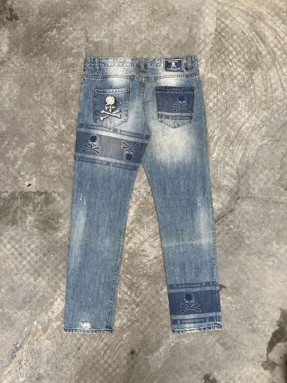 Mastermind Japan SS13 Mastermind Japan “Dreaming” Distressed Washed Jeans Size US 36 / EU 52 - 1 Thumbnail