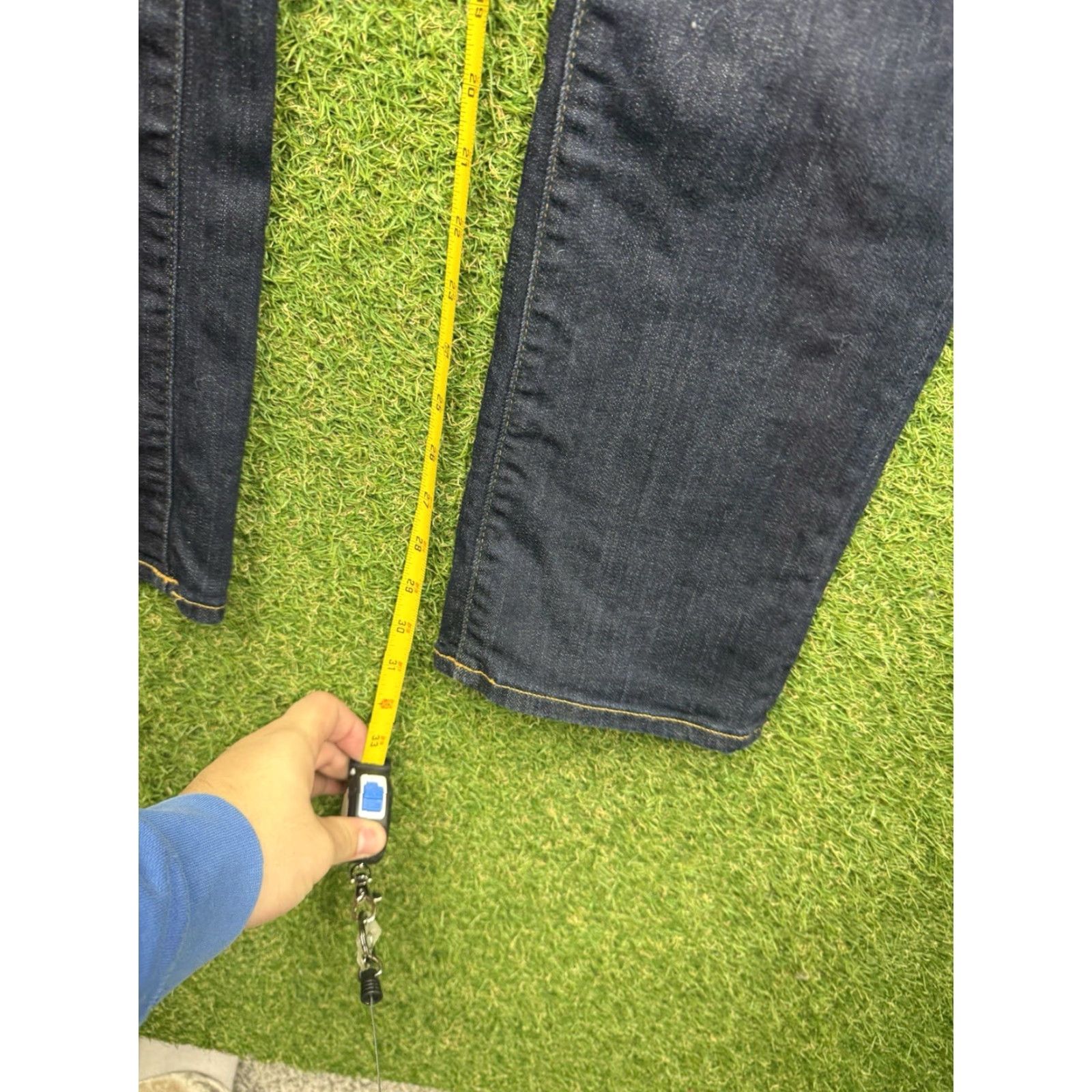 Polo Ralph Lauren Polo Jeans RL Classic Fit Straight Leg Dark Denim Company Jeans Womens 31x32 Size 24" / US 00 / IT 34 - 5 Thumbnail