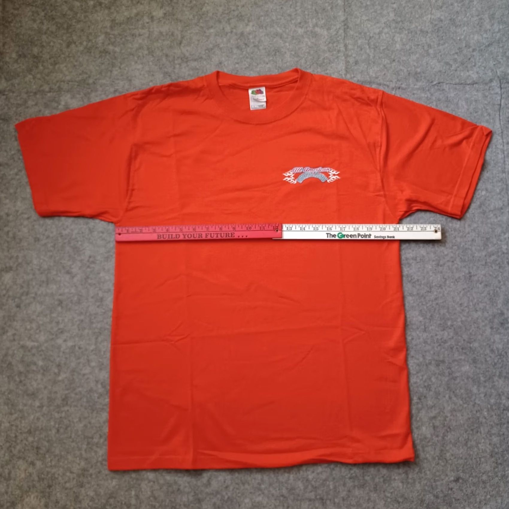 Fruit Of The Loom Nike Shirt Men's L Orange Logo Motorcycle Madness Santa Maria California 2004 USA Size US L / EU 52-54 / 3 - 4 Thumbnail