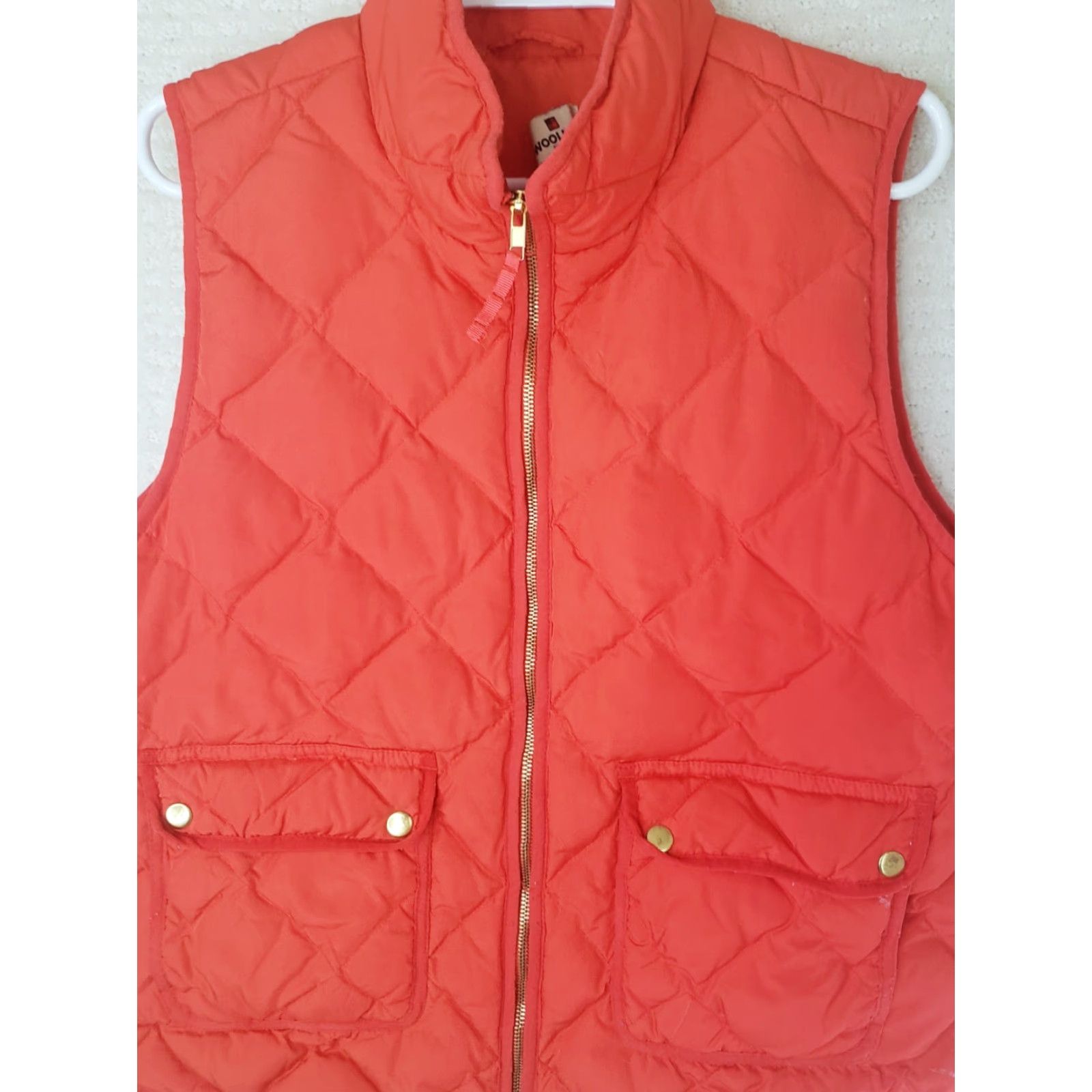 Vintage Woolrich Vest Red L Down Woolrich Full Zipper Puffer Pockets Woolrich Women Regular Size Vest Womens Size L / US 10 / IT 46 - 2 Thumbnail