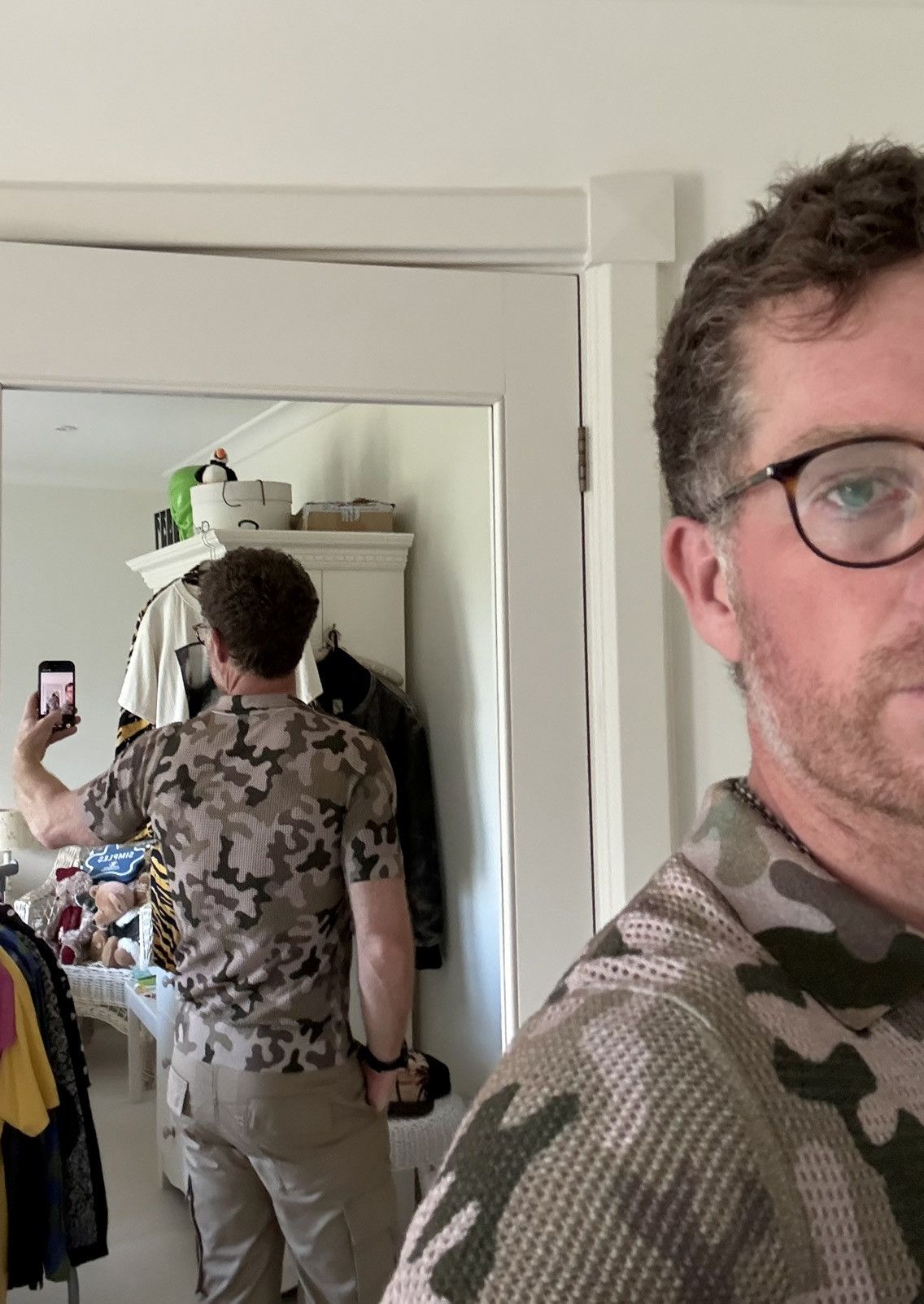 Dries Van Noten Dries Van Noten mesh camo camouflage polo shirt grail Size US M / EU 48-50 / 2 - 7 Thumbnail