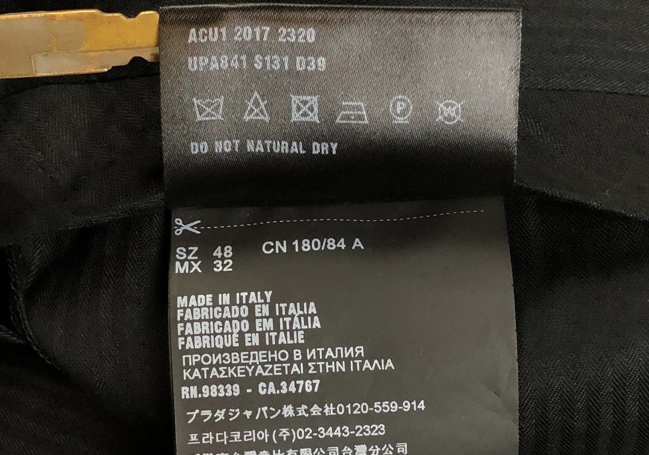Prada Prada - Wool Logo Pocket Trouser Size US 34 / EU 50 - 10 Thumbnail