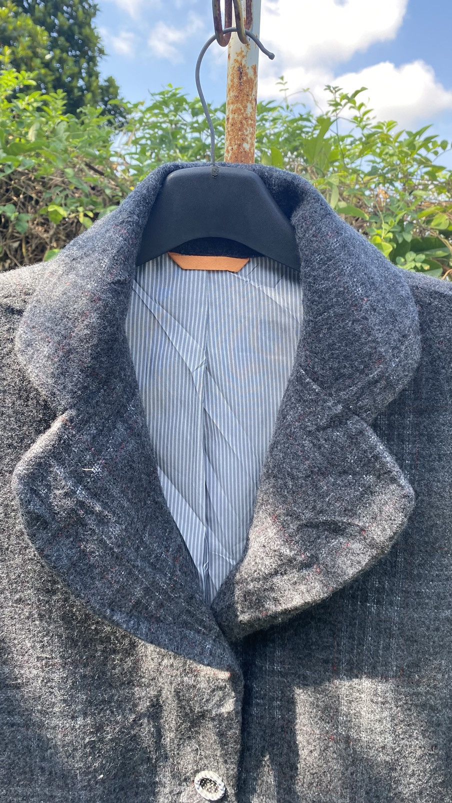 Frapbois Issey Miyake Frapbois Plaid Long Coat Size ONE SIZE - 3 Thumbnail