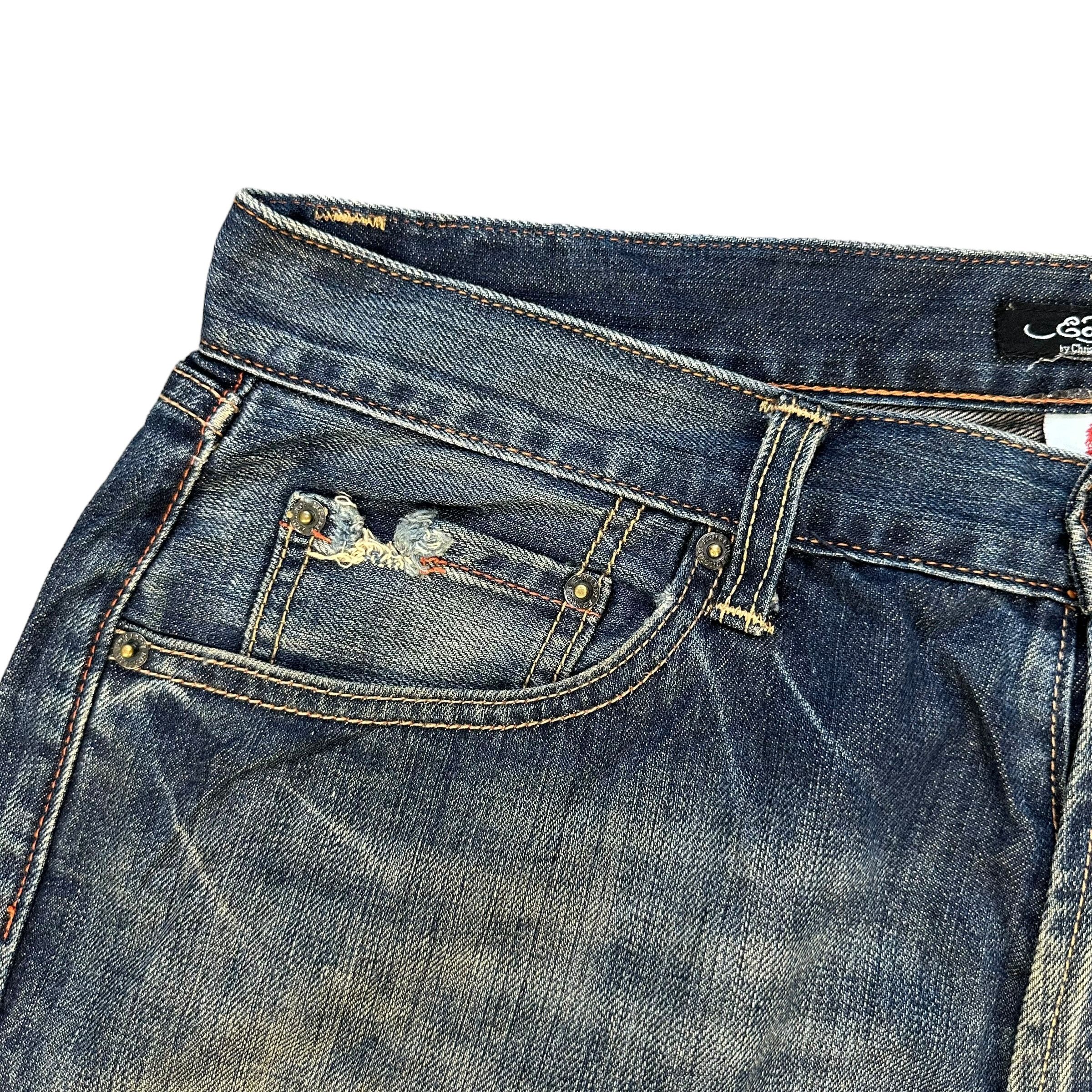 Christian Audigier ED HARDY DENIM Embroidered Big Logo Denim Pant #A44-1023 Size US 34 / EU 50 - 7 Thumbnail