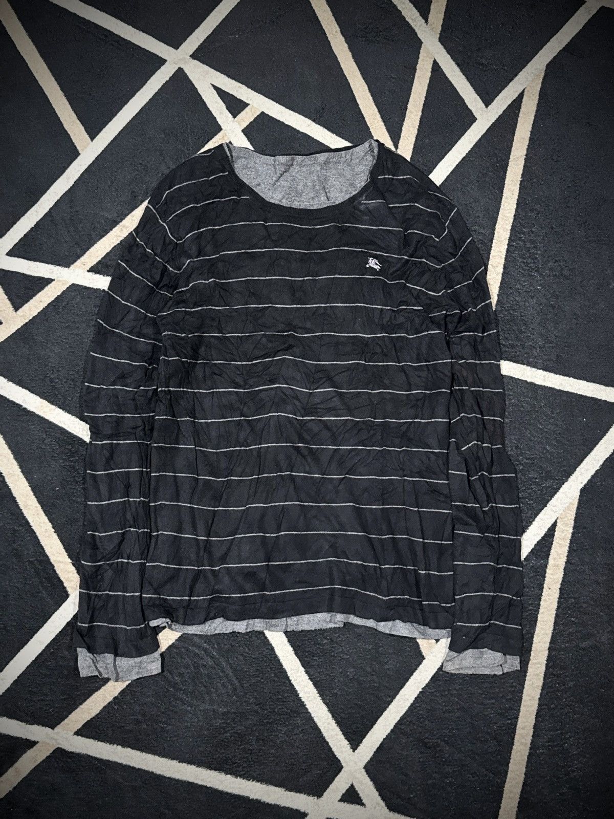Burberry Burberry Double Layer Reversible Long Sleeve Size US M / EU 48-50 / 2 - 2 Thumbnail