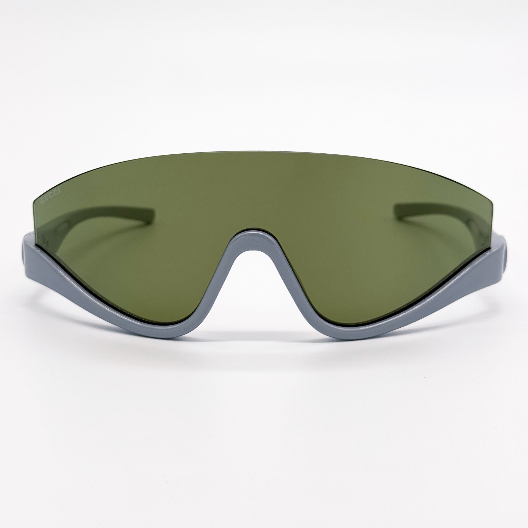 Gucci NEW GUCCI SUNGLASSES GG1650S 011 SHIELD GRAY GREEN UNISEX Size ONE SIZE - 3 Thumbnail