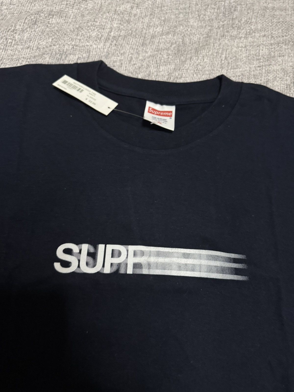 Supreme Supreme ss16 motion logo tee T-shirt navy Size US XL / EU 56 / 4 - 2 Thumbnail