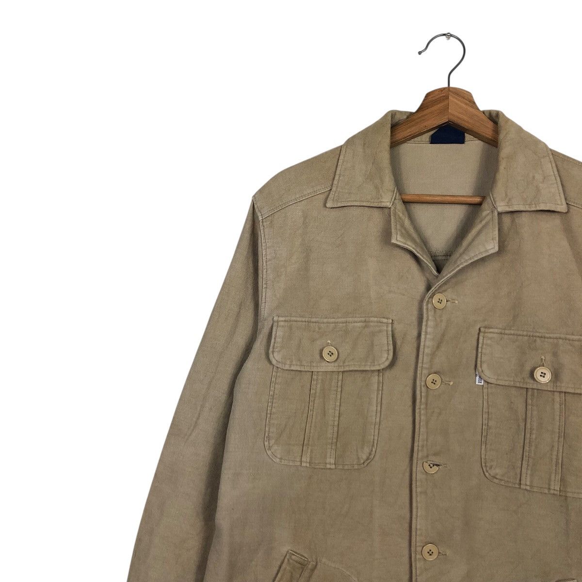 Japanese Brand 📌Vintage Trucker Chore Work Jacket Big John Multi Pocket Size US L / EU 52-54 / 3 - 8 Thumbnail